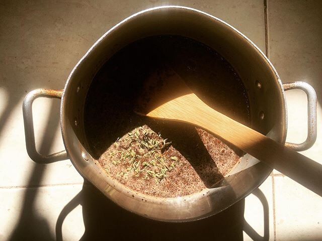 our #ansmoonadventures look a little different these days, we are passing many of our afternoons with spiced coffee, just like we do in the village☕️ ginger, cinnamon, black pepper &amp; thyme. pairs perfectly with homemade nutmeg &amp; cardamom almo