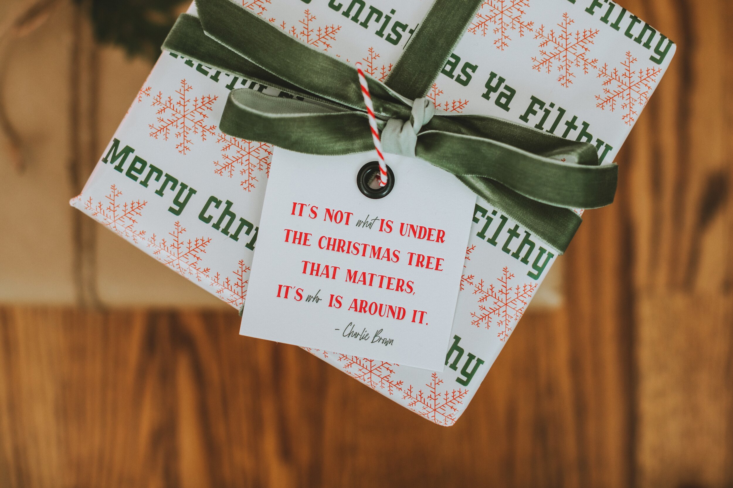 Charlie Brown Letterpress Gift Tags