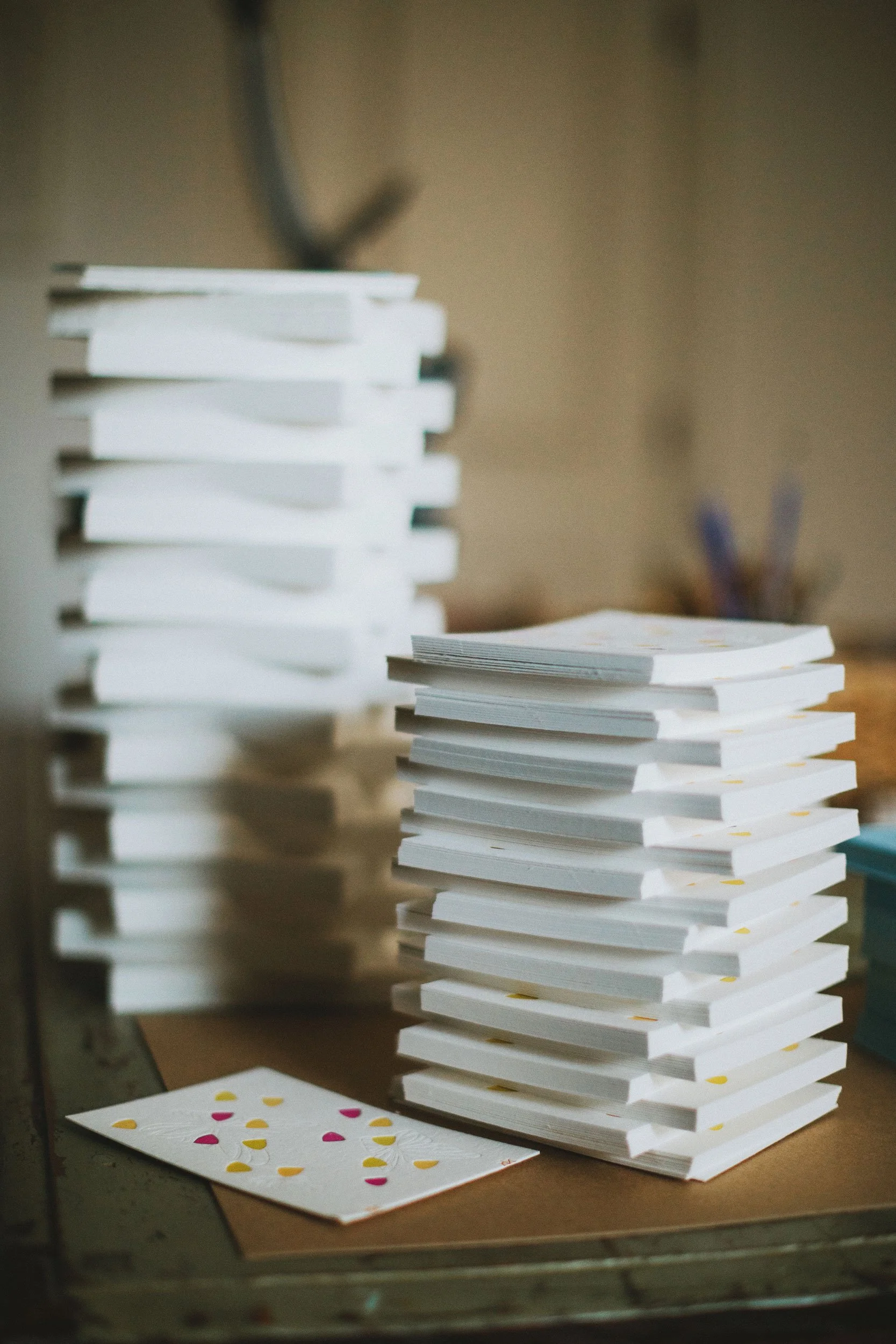 Stack of Letterpress Cards