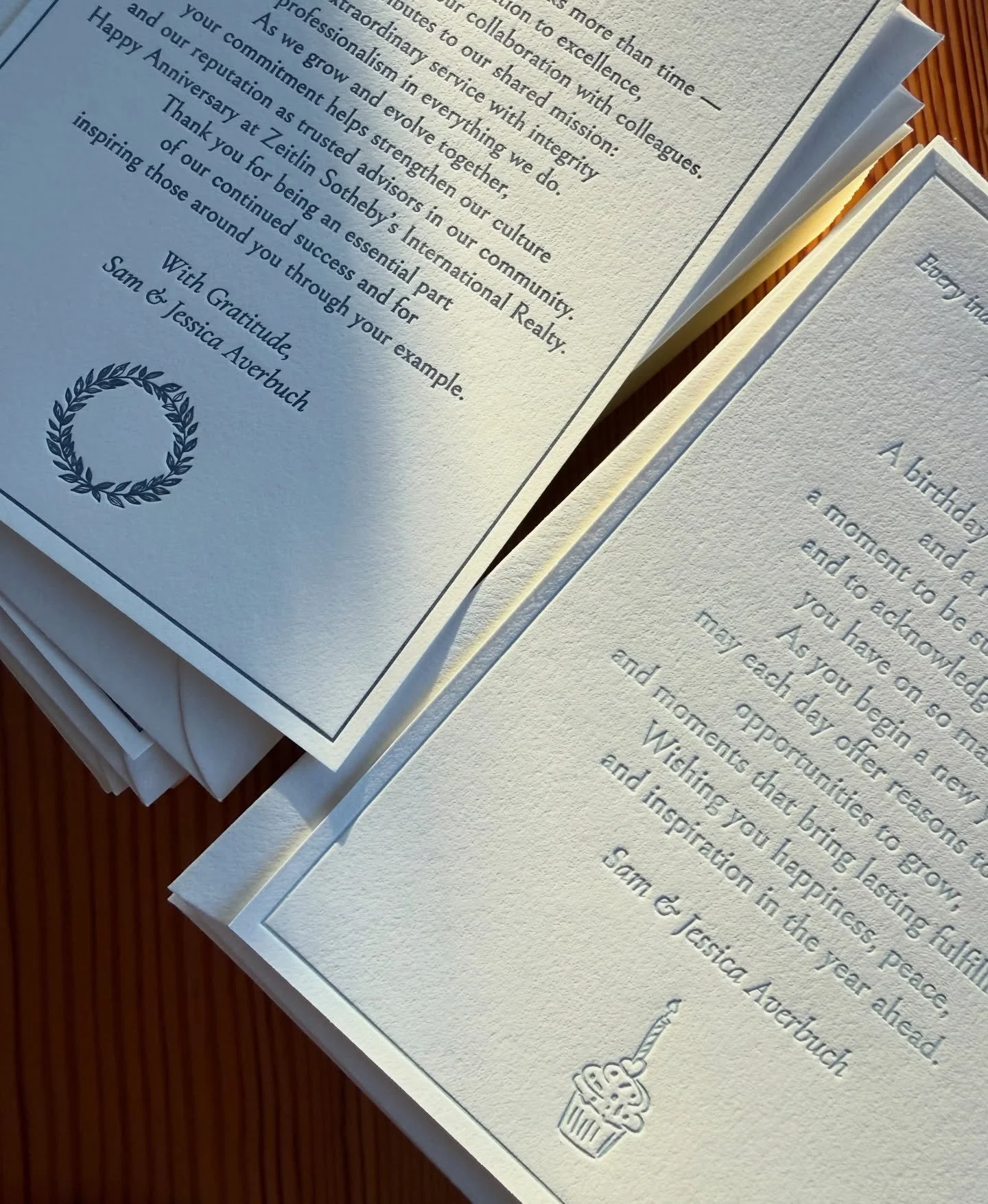 Happy New Year! Been a bit quiet on this account&hellip; but I can assure you, there is a lot happening. Lots to share soon, and I&rsquo;ll start with these anniversary and birthday cards for a local Nashville realtor ✨🎂