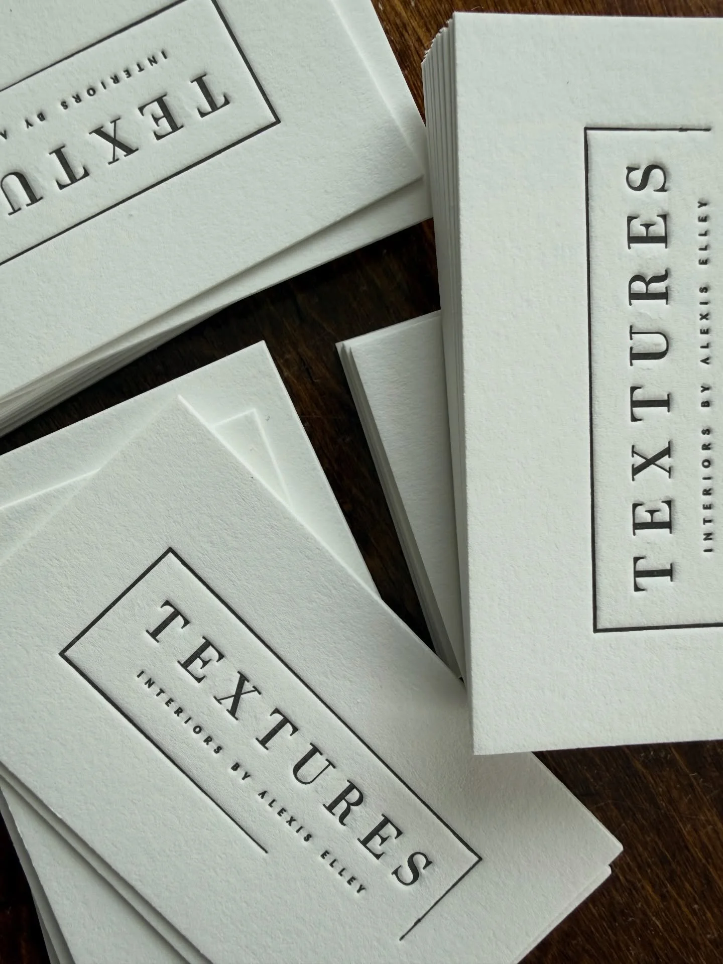 Double thick business cards for @textures_interior_design 🤩!