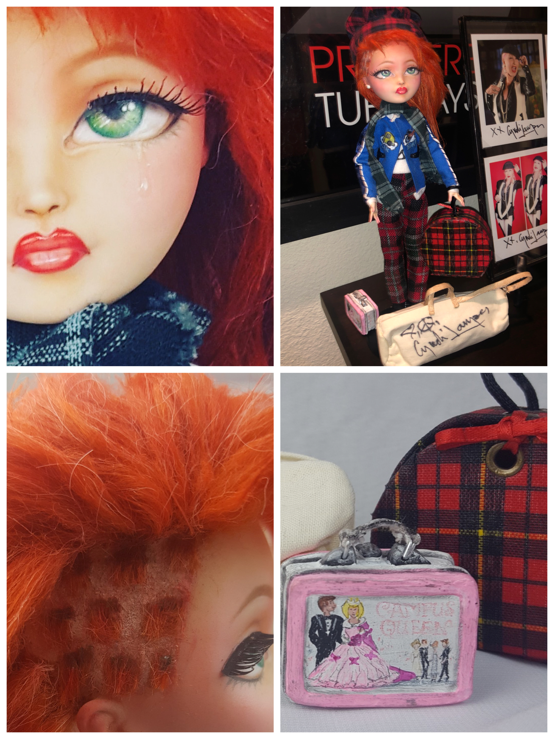  Commissioned Time After Time doll by  Skeriosities  AND later autographed by Cyndi 