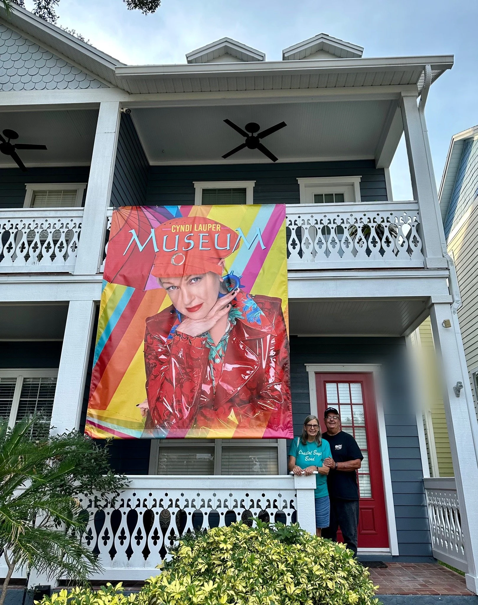  Ed and Missy Wenzel visiting The Museum. They’ve known Cyndi since she was young. Ed recruited Cyndi for his band FLYER to do lead vocals when they were in their late-teens/early-twenties! 