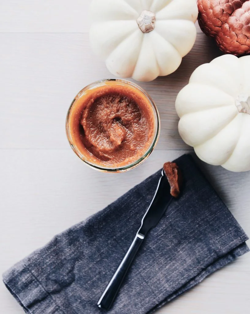 Easy, healthy crockpot pumpkin butter recipe. Perfect for Thanksgiving!