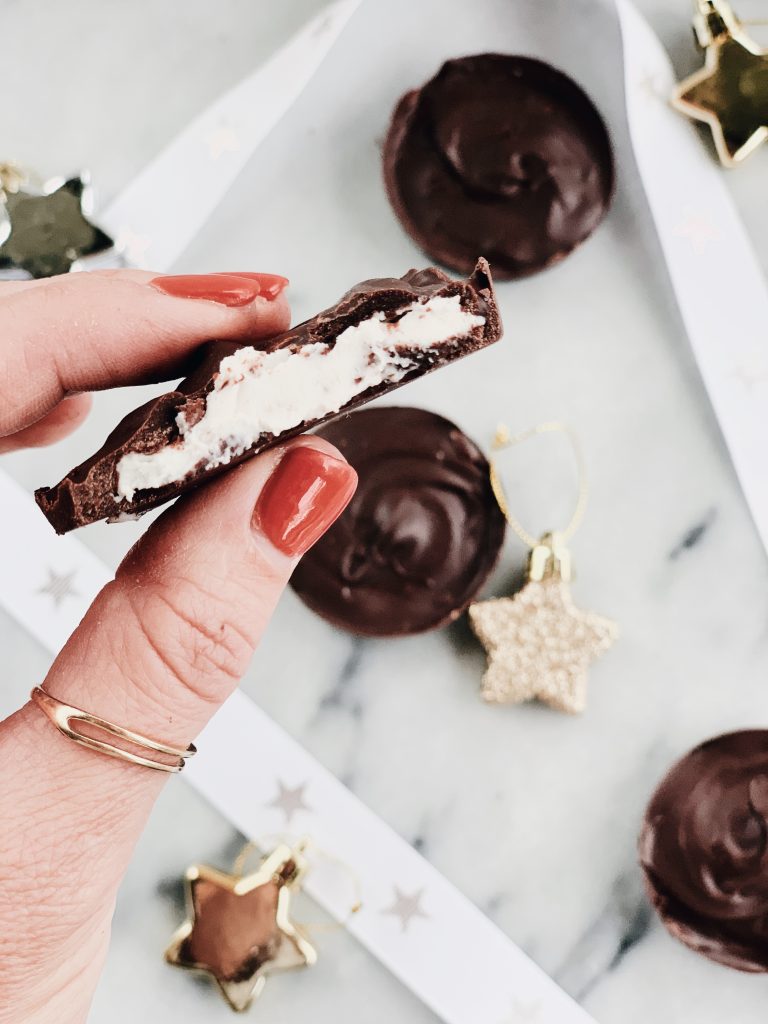Bite into these Homemade Peppermint Patties for a healthy Christmas treat with no corn syrup!