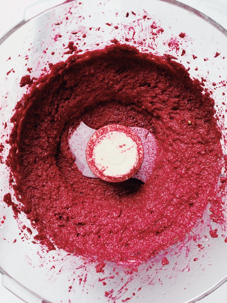 Roasted Beet Hummus Recipe - healthy, paleo, vegan