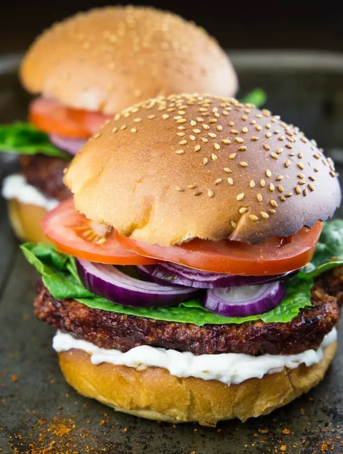 Crispy Vegan Cauliflower Burger