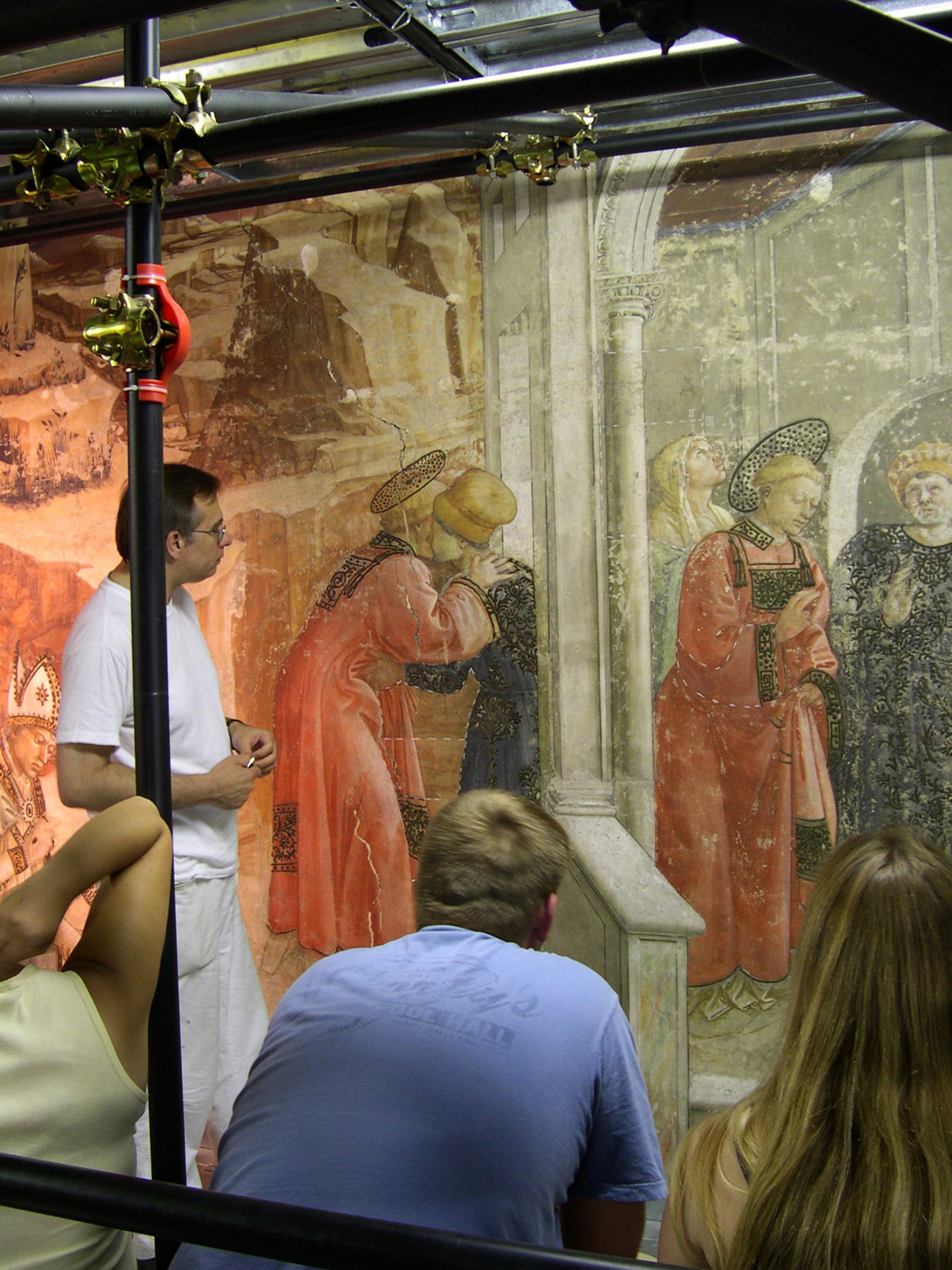 Prato, Duomo- Mark Gittins, Visit to restoratio of frescos of Filippo Lippi