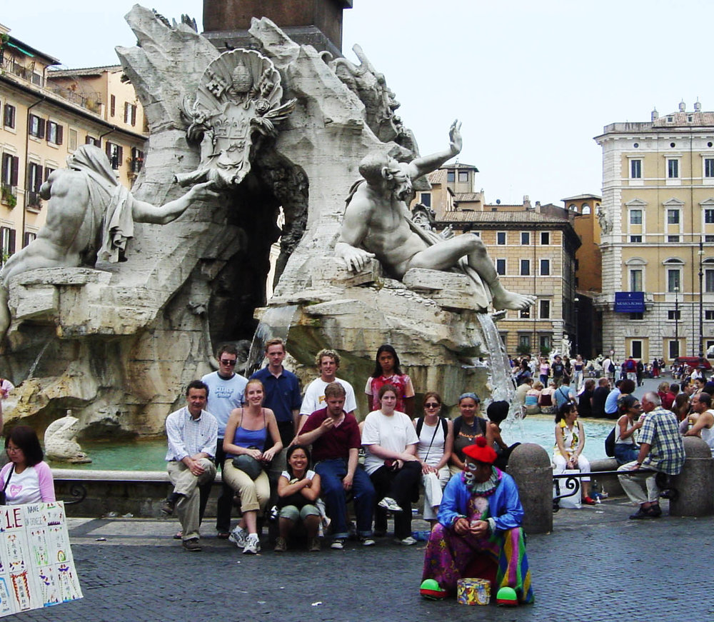 Rome, Pz. Navona - Fountain of the Four Rivers