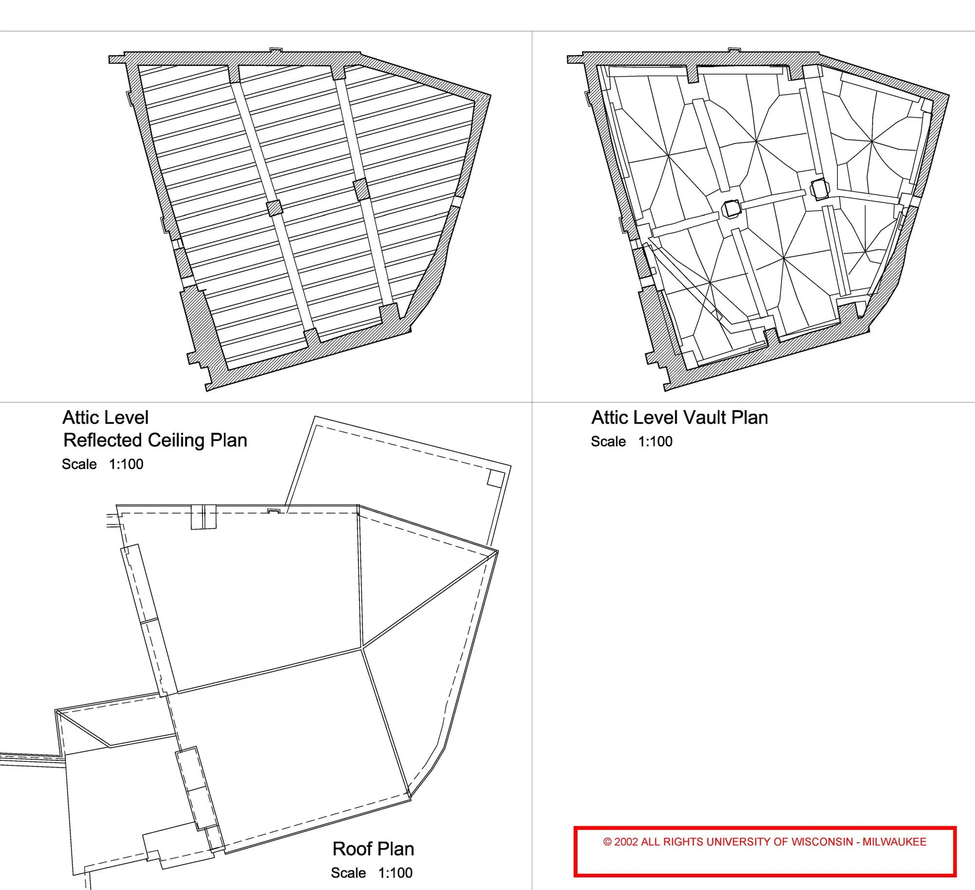 Plan - Roof and Vaults