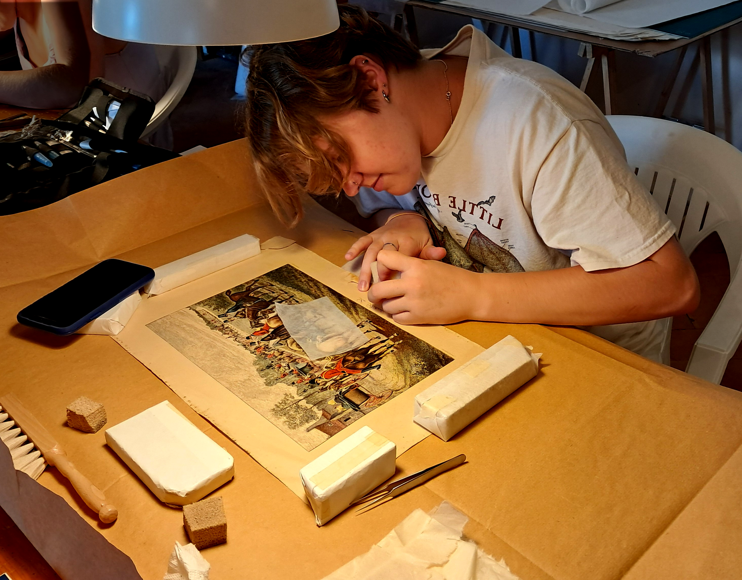 Restoration of Art on Papere