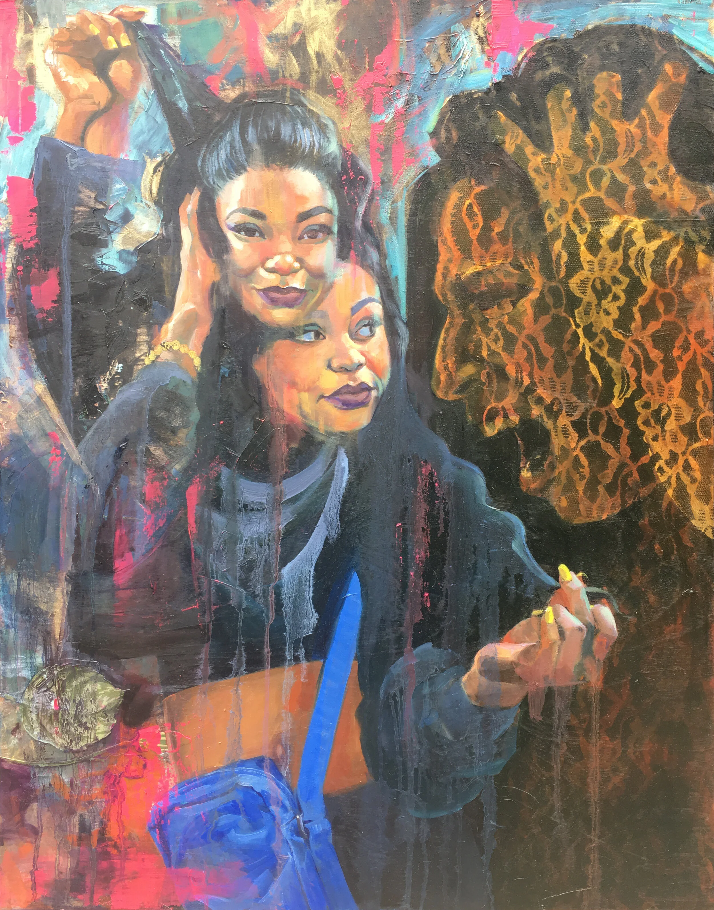 Curry_Hot Head_mixed media on panel_30x24%22_2019.jpg