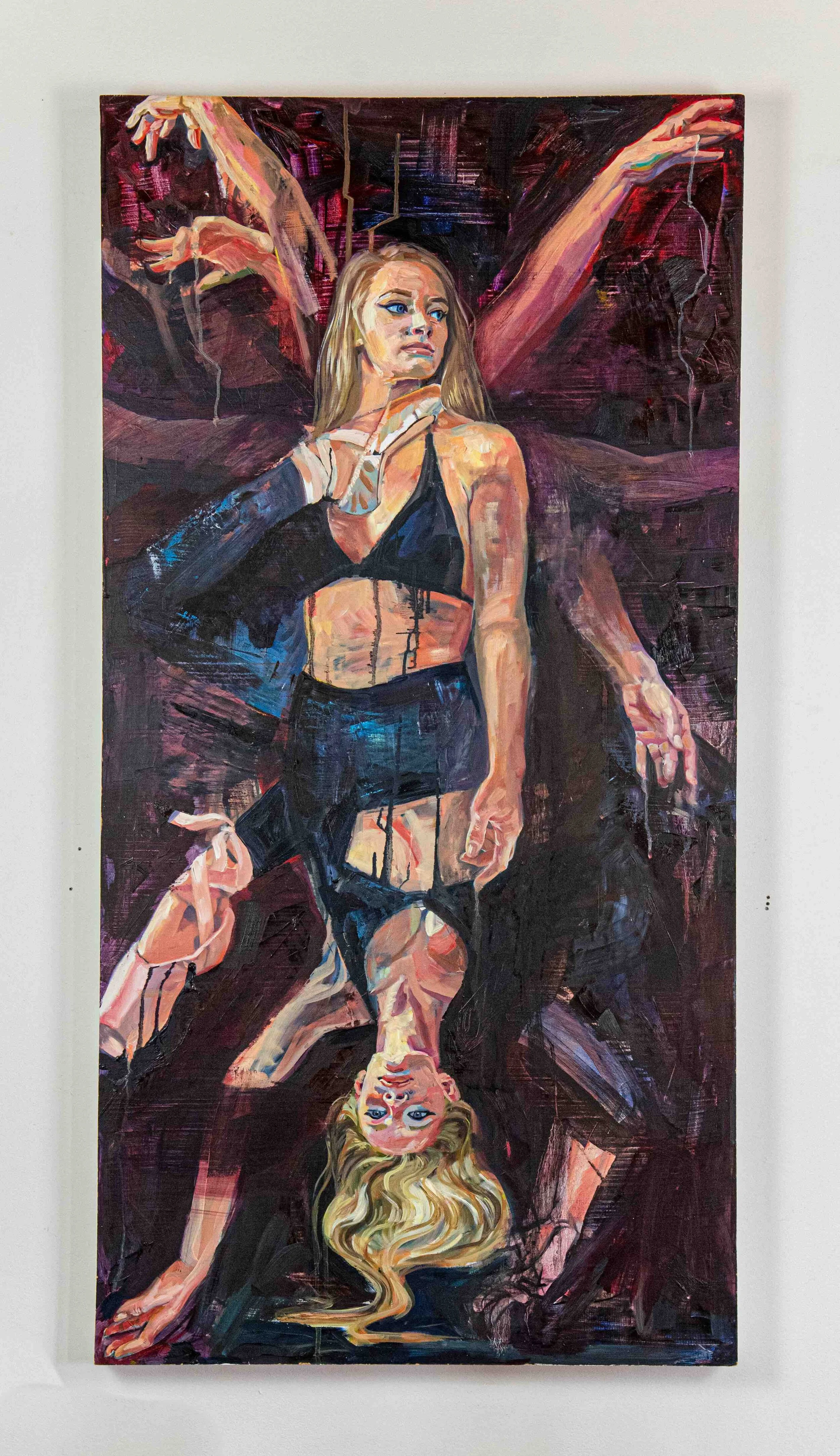 Curry_New Perspective_oil on board_24%22L x 2.5%22W x 48%22H%22_2018_Gallery Wall-2.jpg