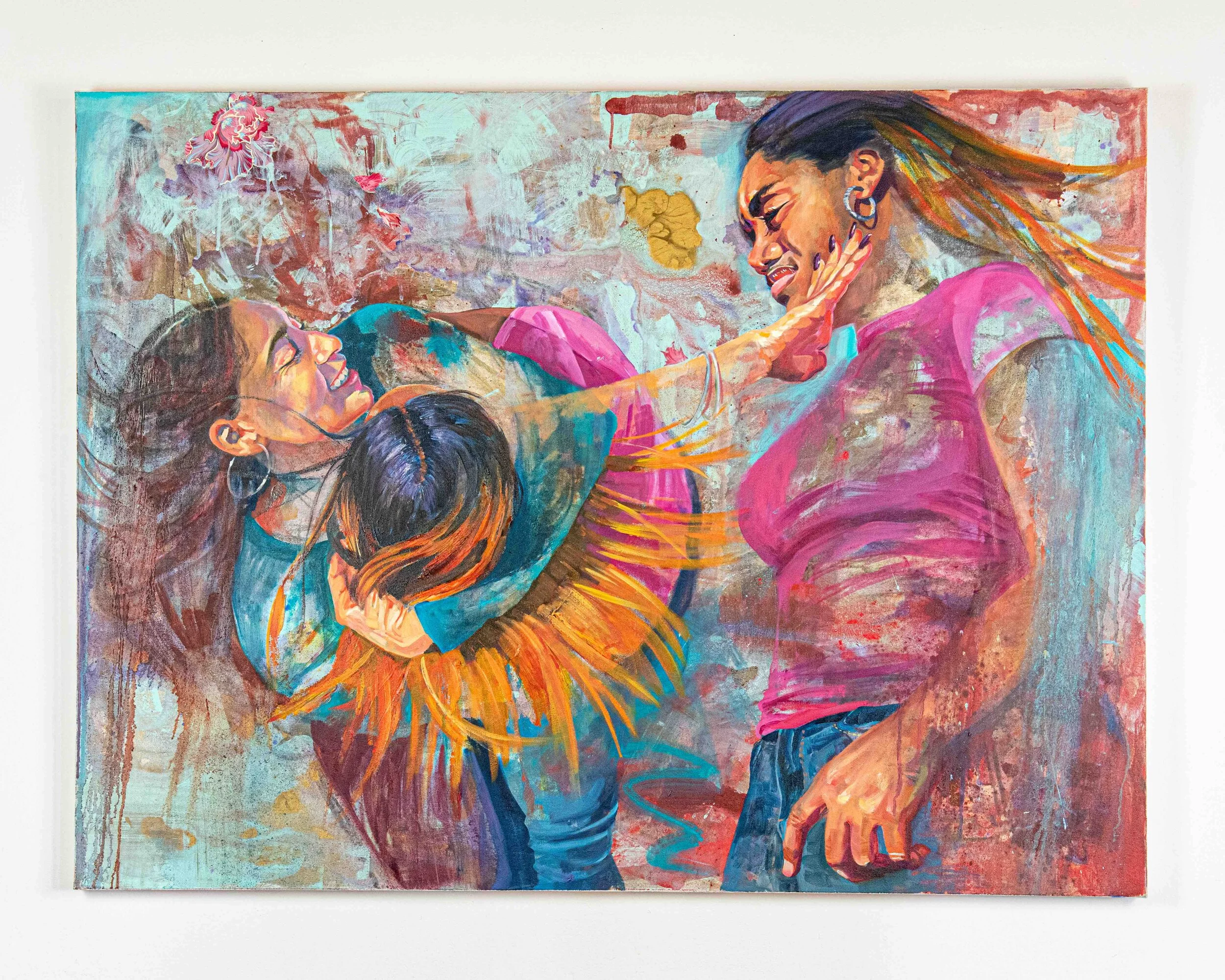 Curry_Push Pull_mixed media on canvas_38%22L x 1.5%22W x 36%22H_2018_Gallery Wall-2.jpg