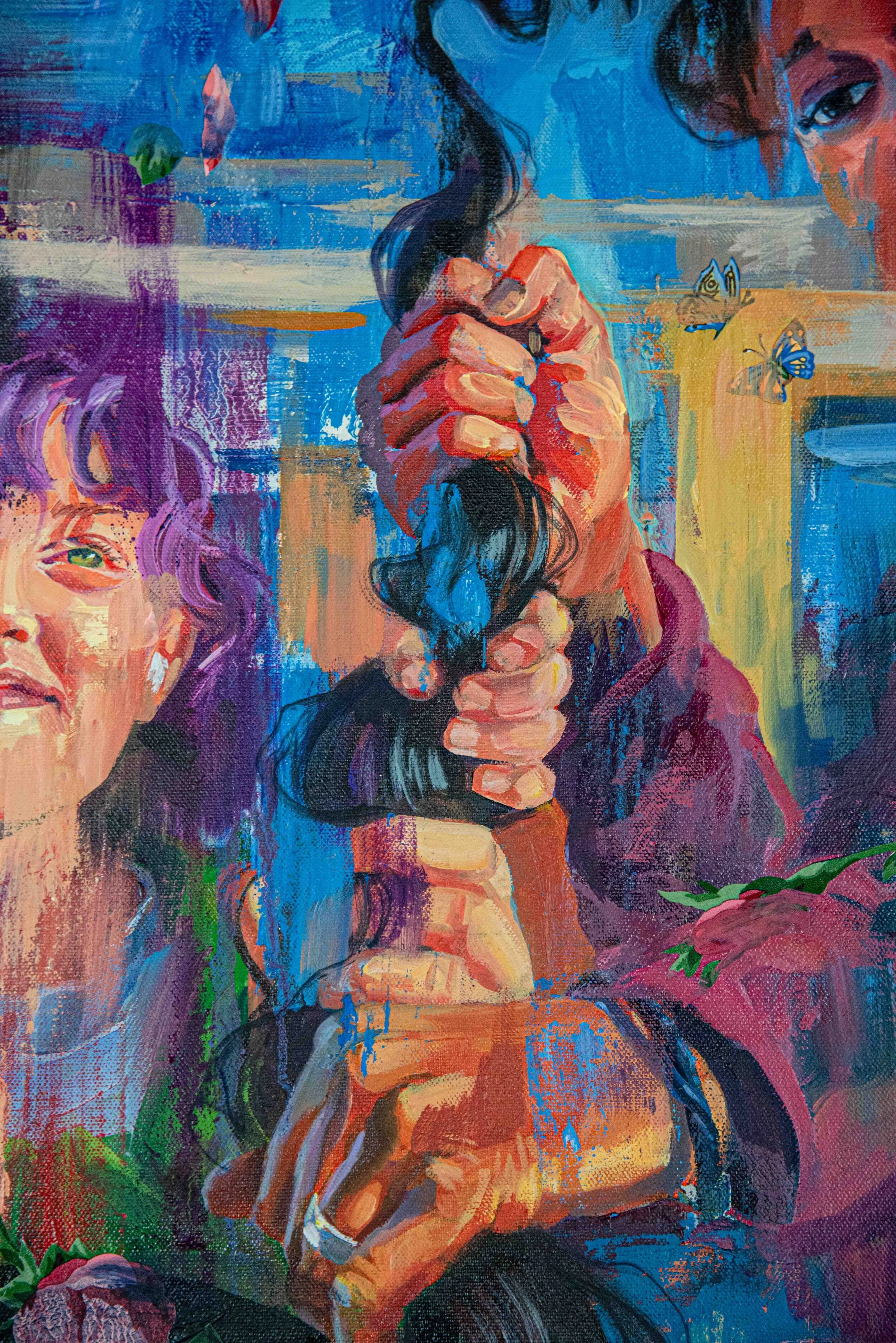 Curry_Tug of War_mixed media on canvas_19.5%22L x 2%22W x 22.5%22H_2019_Detail-4.jpg