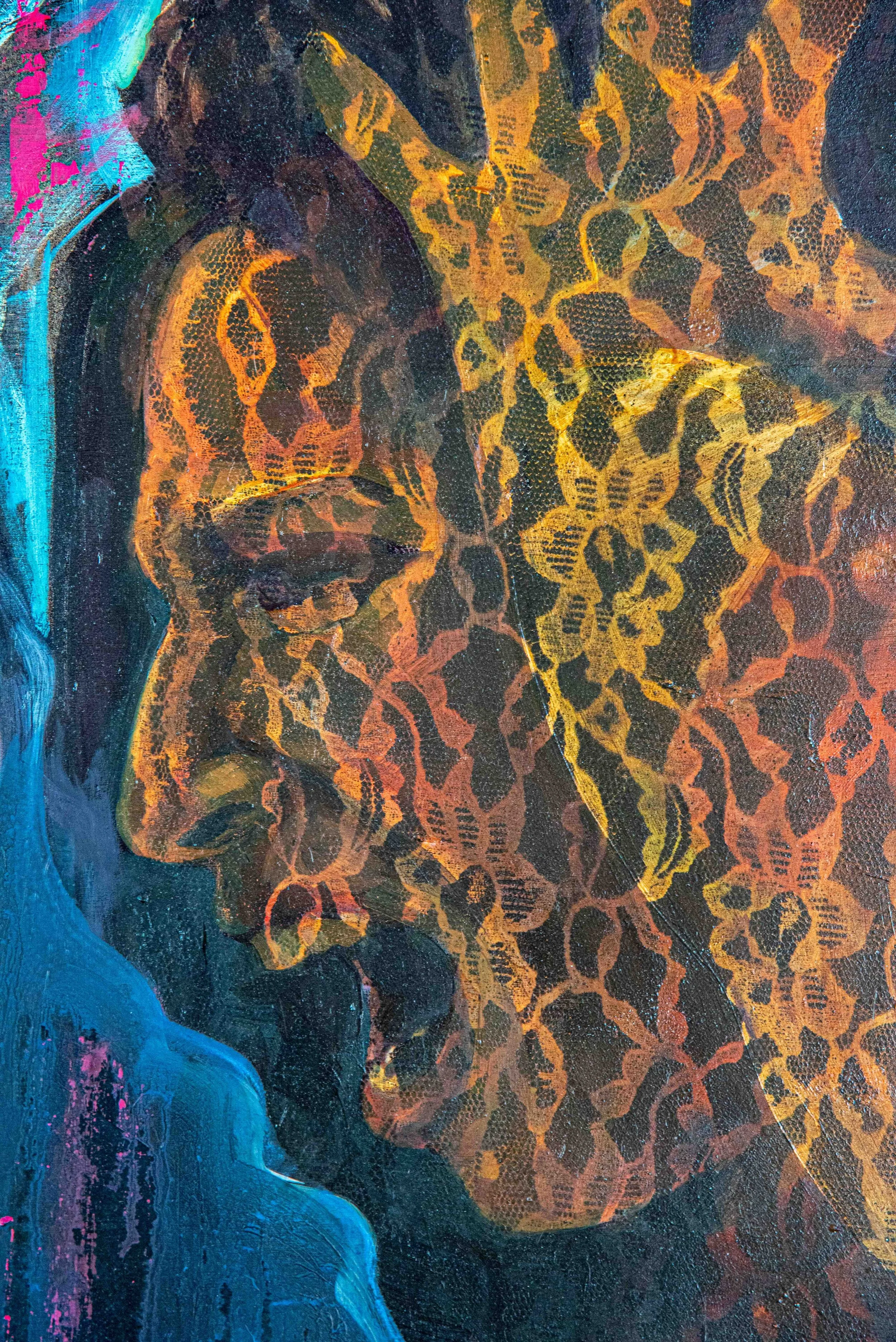 Curry_Hot Head_mixed media on panel_24x2.5x30%22_2019_Detail-2.jpg
