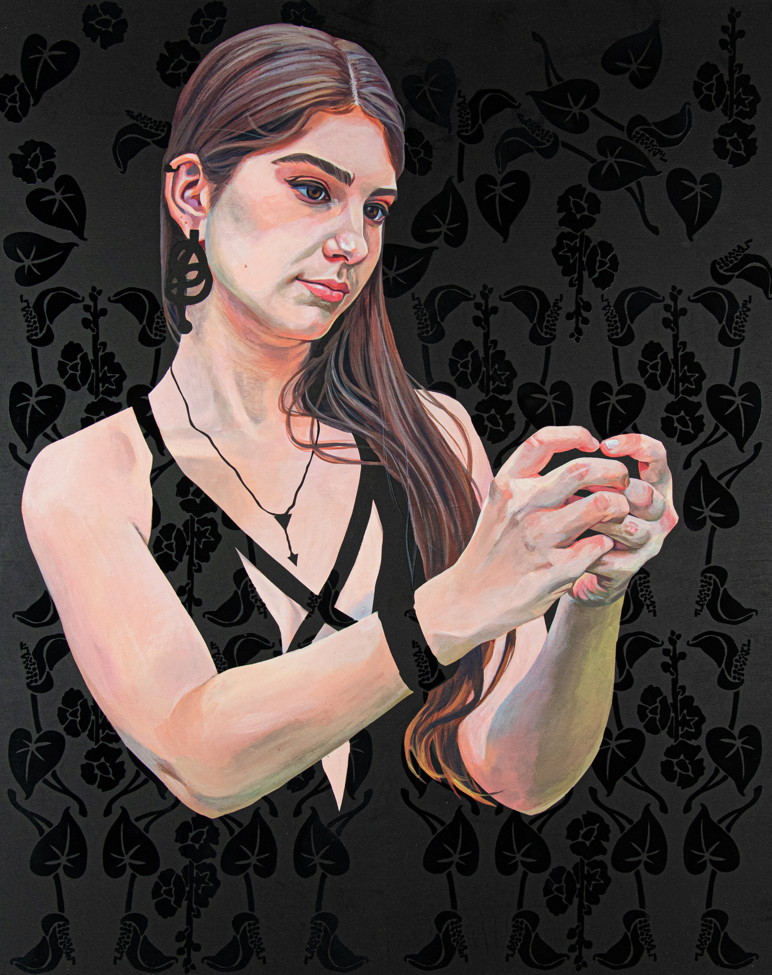 Sarah Curry - Elisa's Hollyhocks