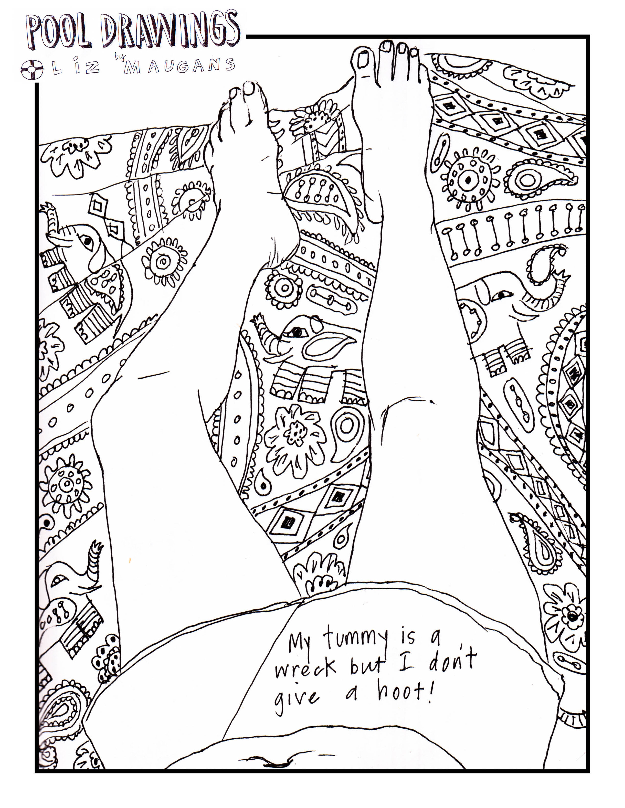 Liz Maugans - Pool Drawings