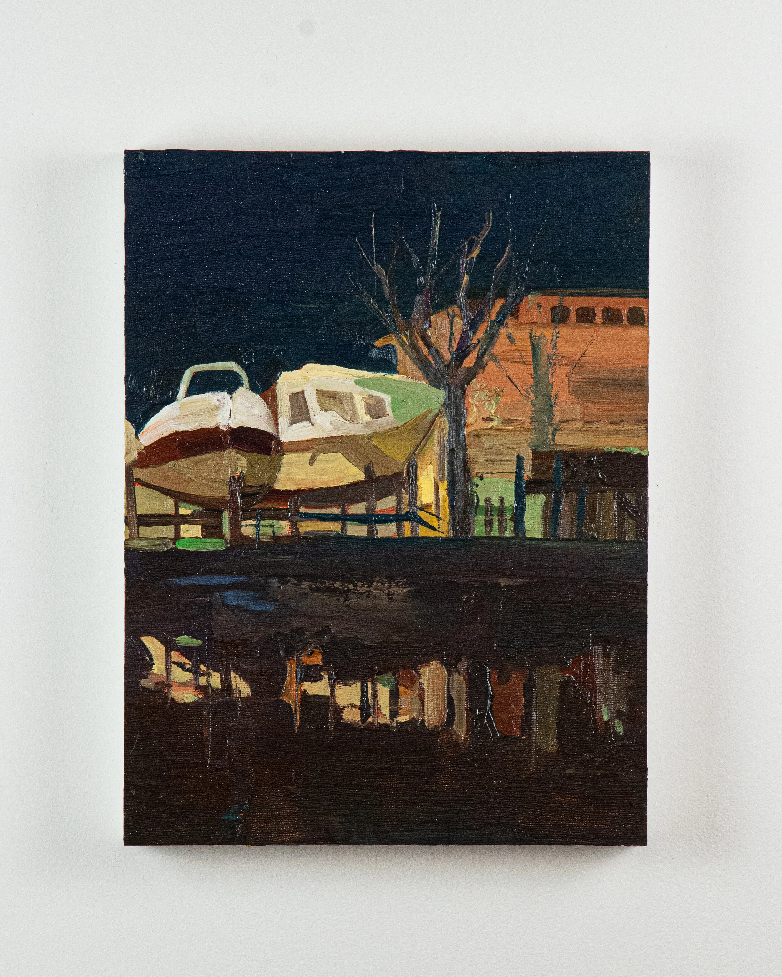 Hilary Gent_Hibernation_oil on panel_12”L x 1”W x 16”H_2015_Gallery Wall-1.jpg