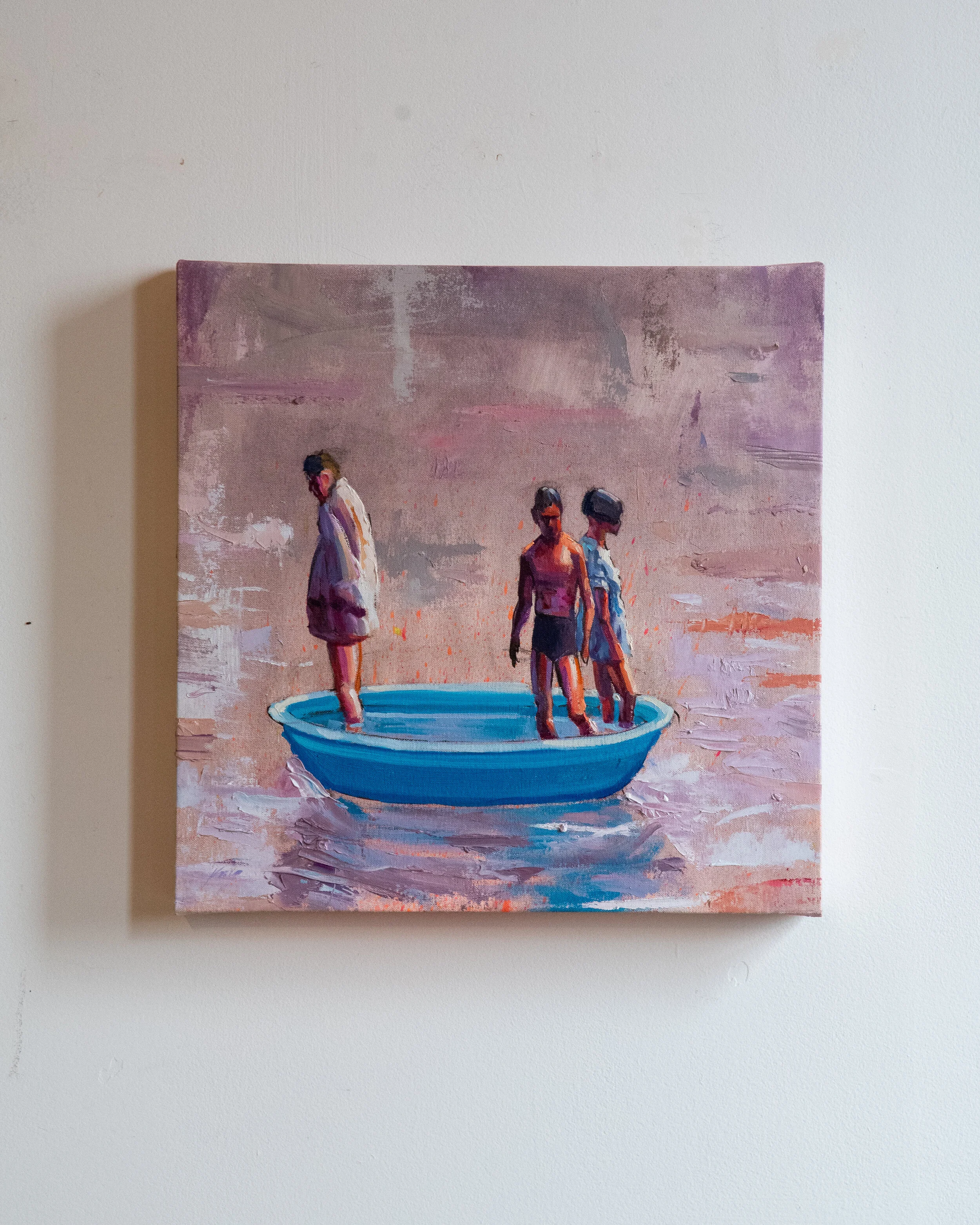 David King_Social Distance #11_oil on panel_16”L x 1”W x 16”H_2020 (3 of 4).jpg