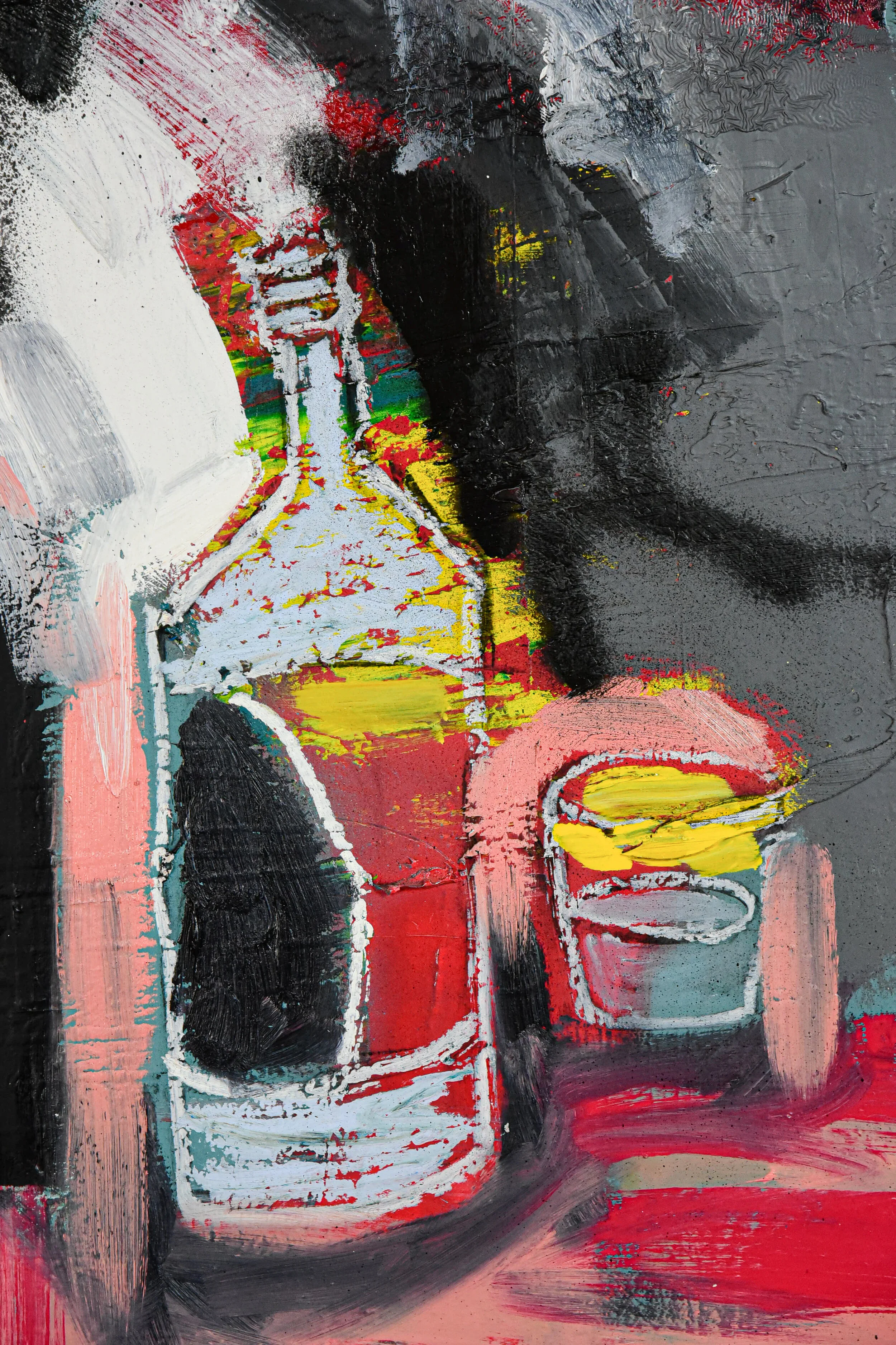 Justin Brennan_In the Gutter_oil, enamel, spray paint on canvas_30“L x 1.5“W x 40“H_2020 (4 of 5).jpg
