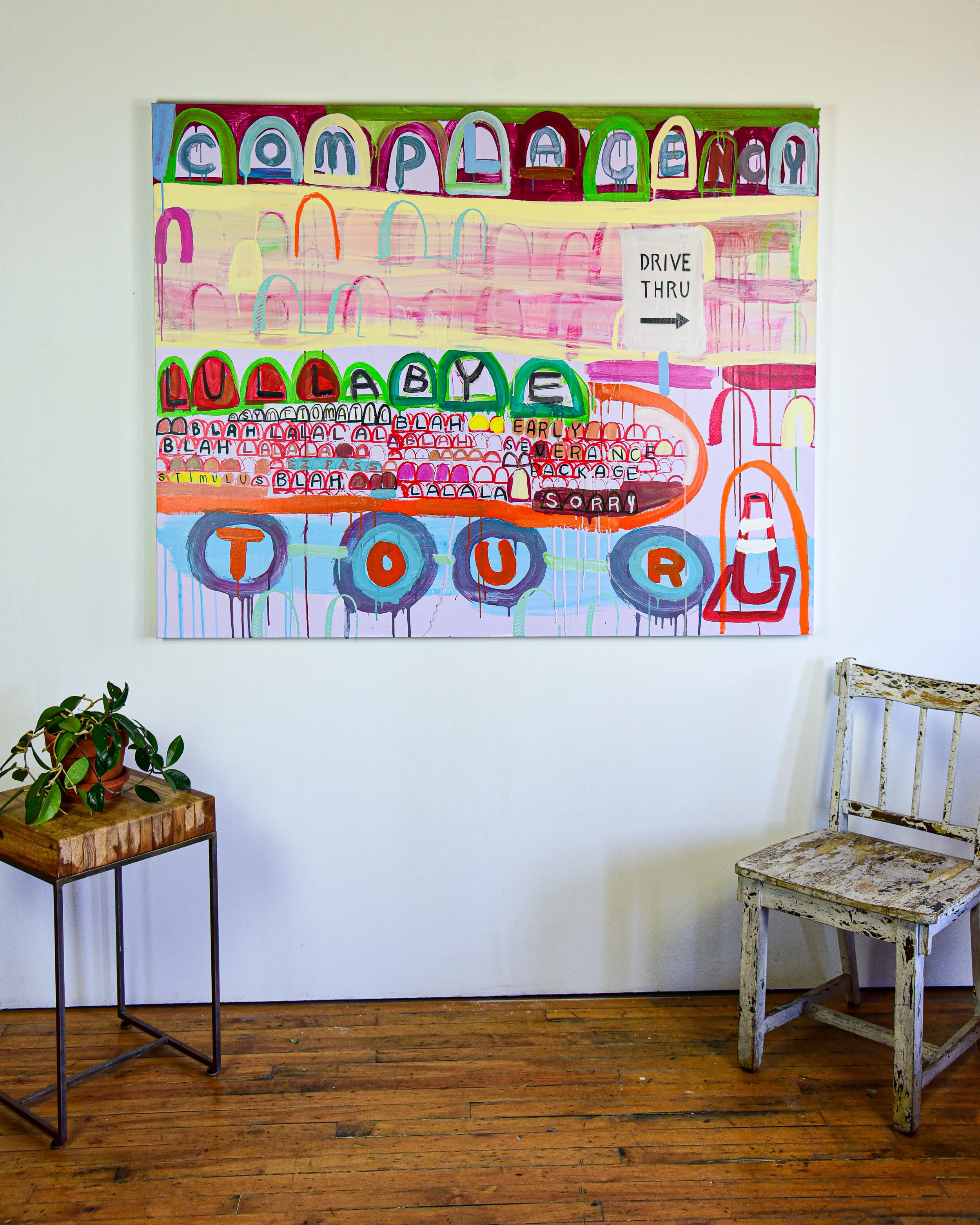Liz Maugans_Drive Thru_Acrylic on Canvas_60”L x 1.5”W x 48”H_2021 (1 of 7).jpg