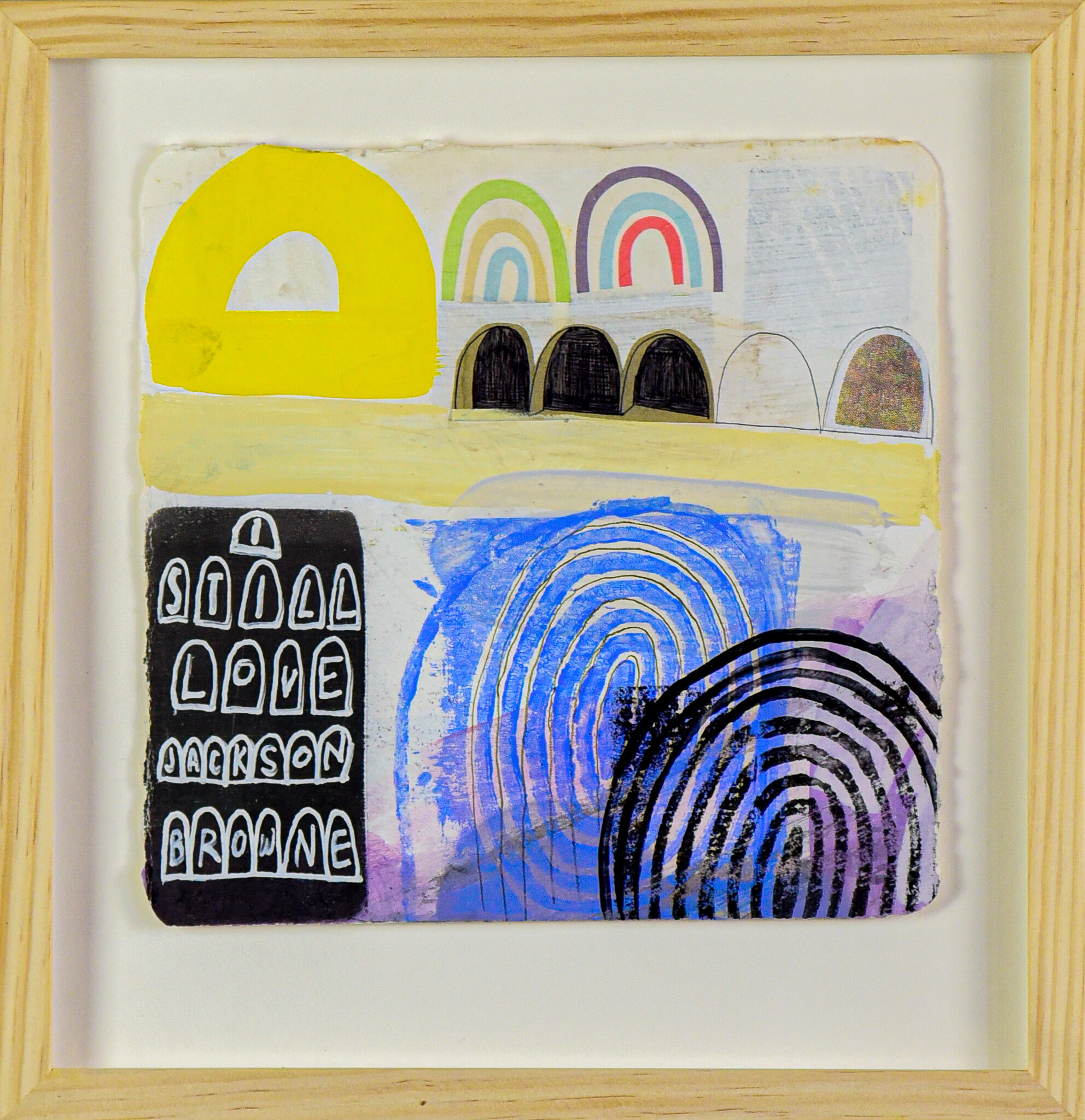 Liz Maugans_The Music of my Brothers- Jackson Browne_Acrylic + collage on paper_14”L x 1.5”w x 14”H_2021 (3 of 6).jpg