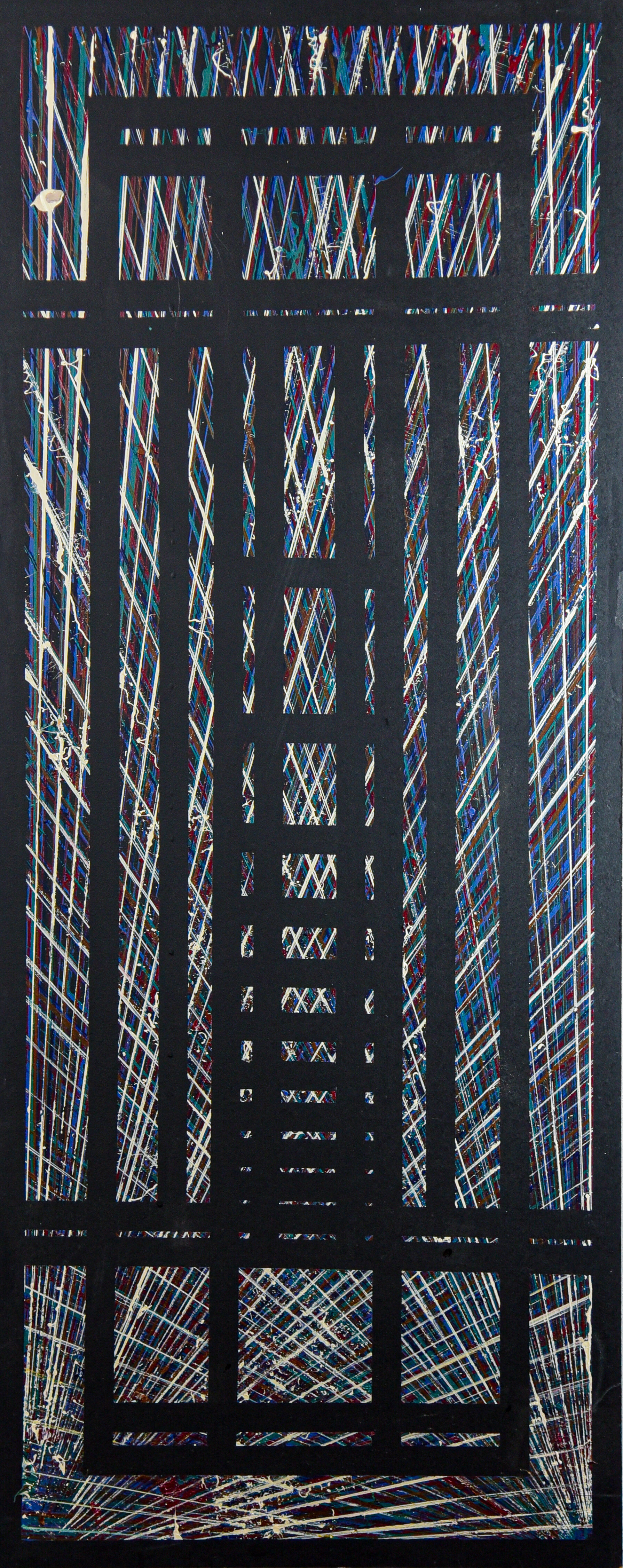 Matthew Gallagher_Altac Projection_acrylic on panel_20%22L x 2%22W x 49%22H_2015_$1000 (2 of 5).jpg