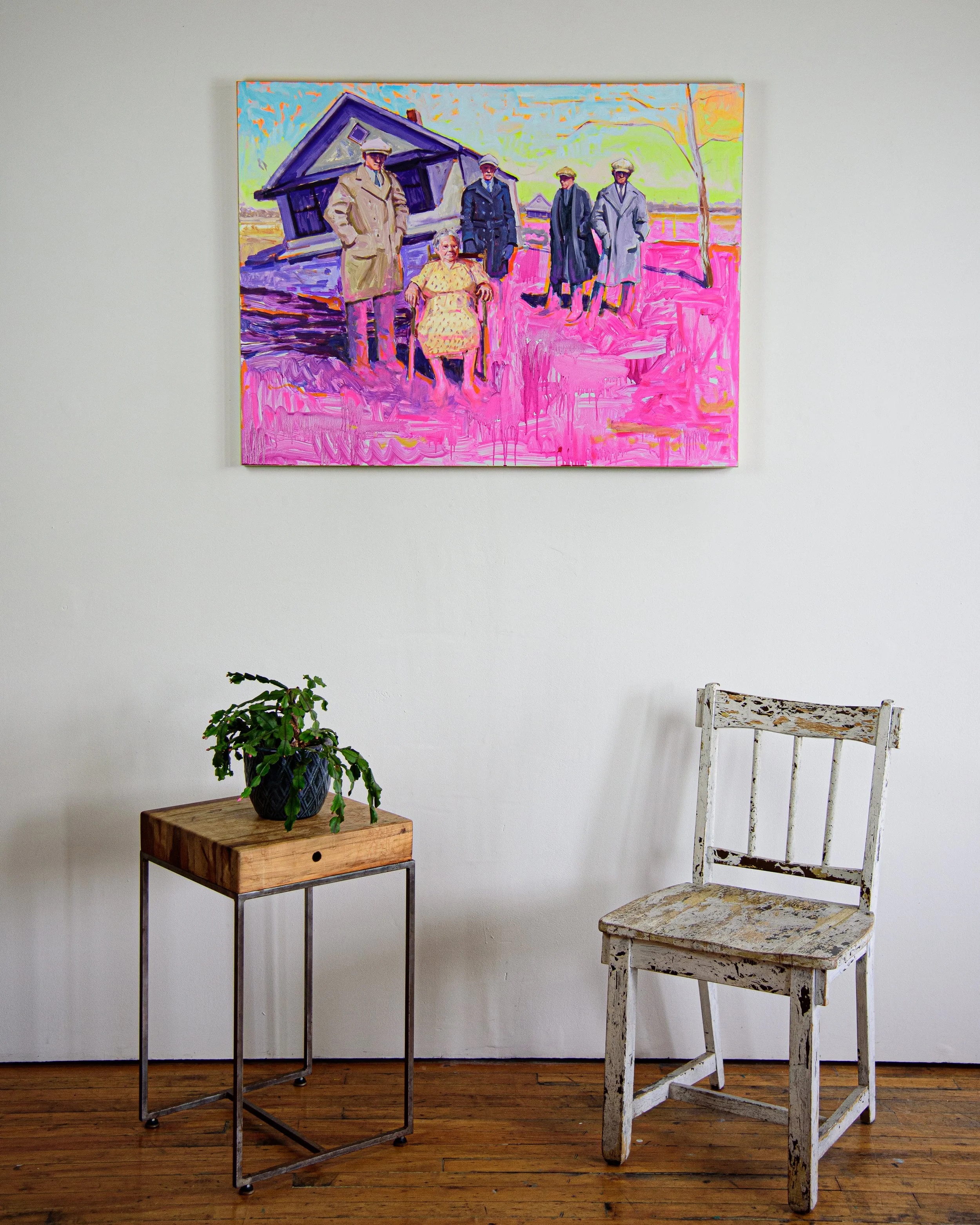 David King_Gma + The Troubles_oil on aluminum_40”L x 2”W x 30”H_2021- (1 of 5).jpg