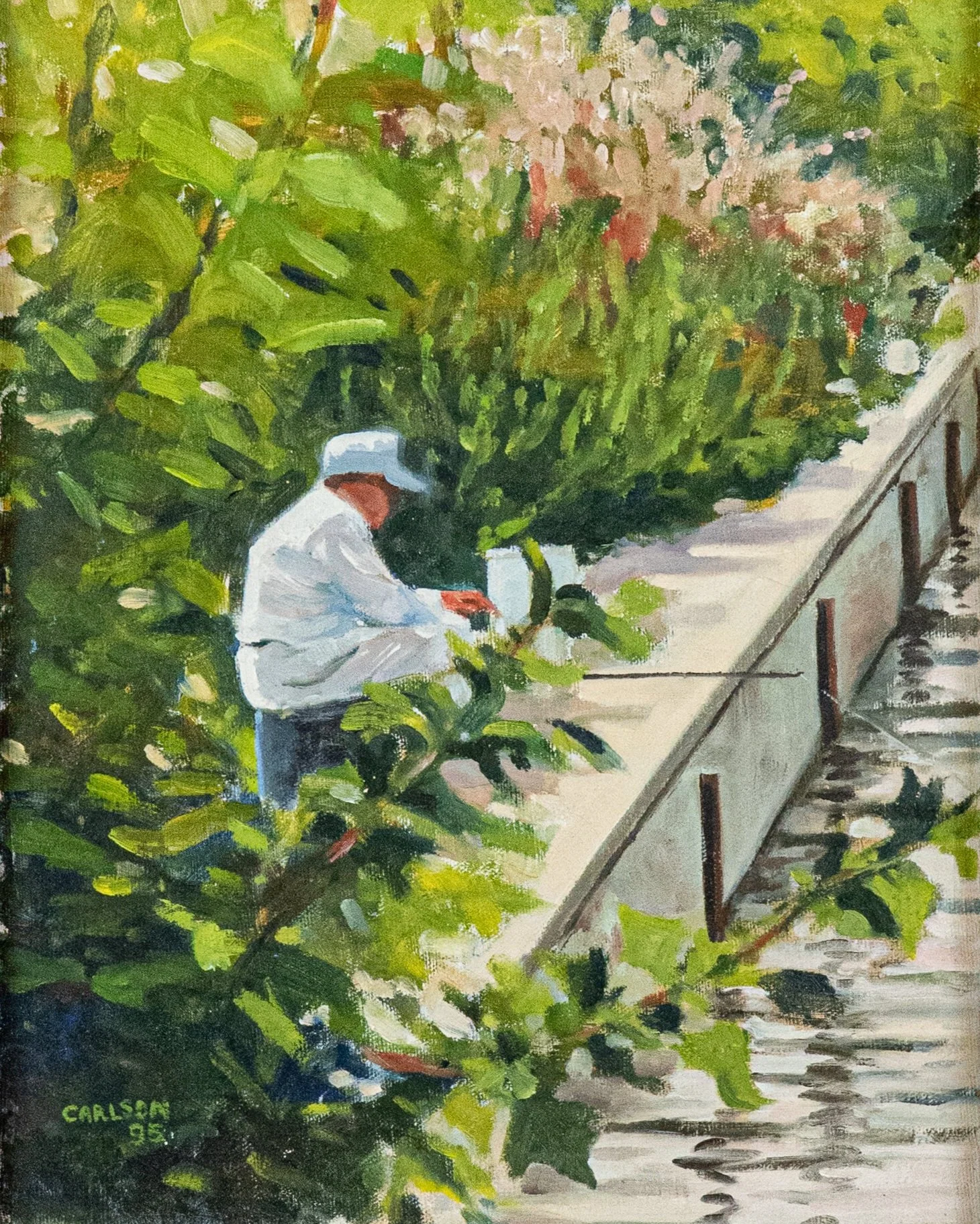 John W. Carlson - Drawing #110 (Smoking Gesture) — HEDGE GALLERY