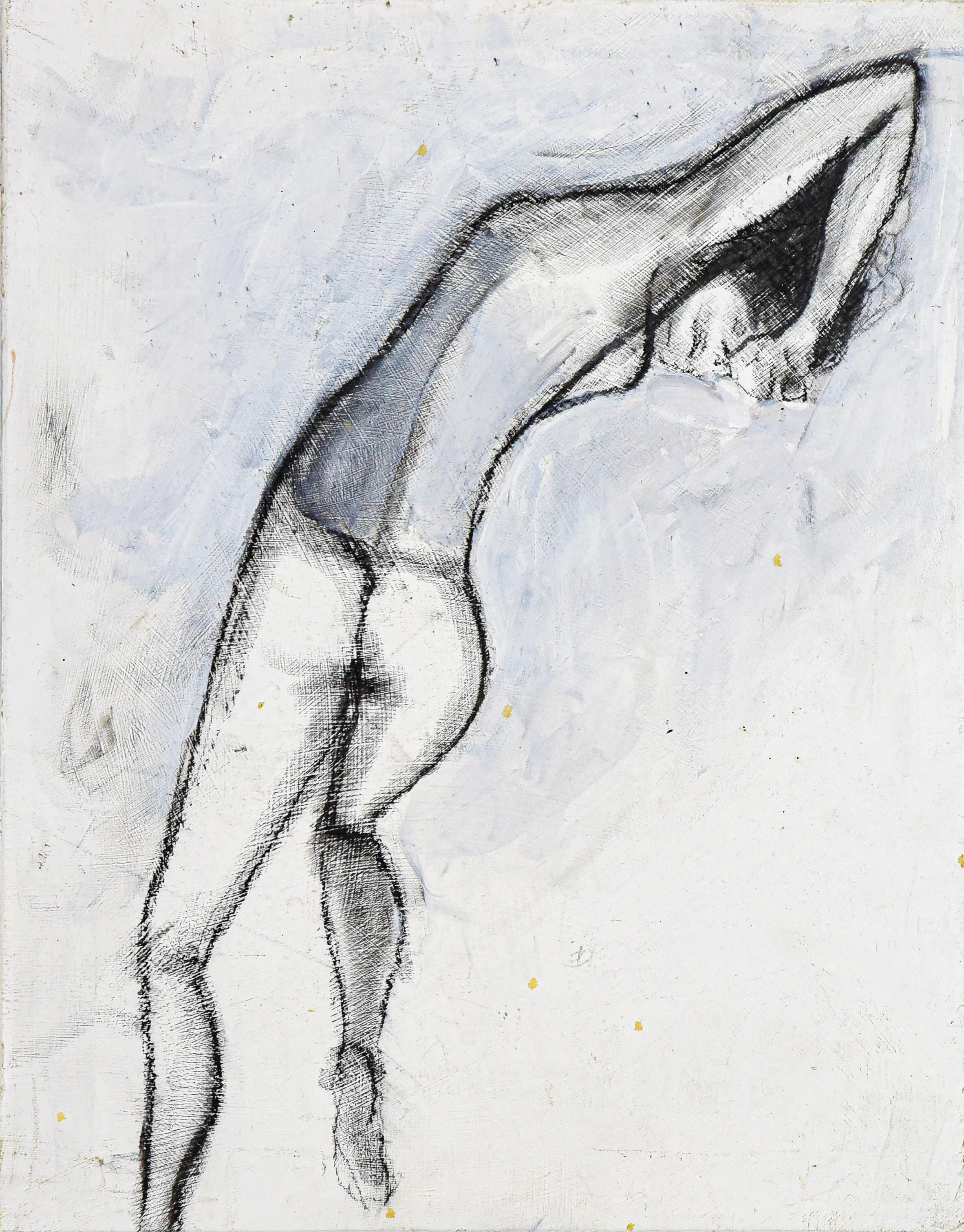 John W. Carlson - Black and White Figure