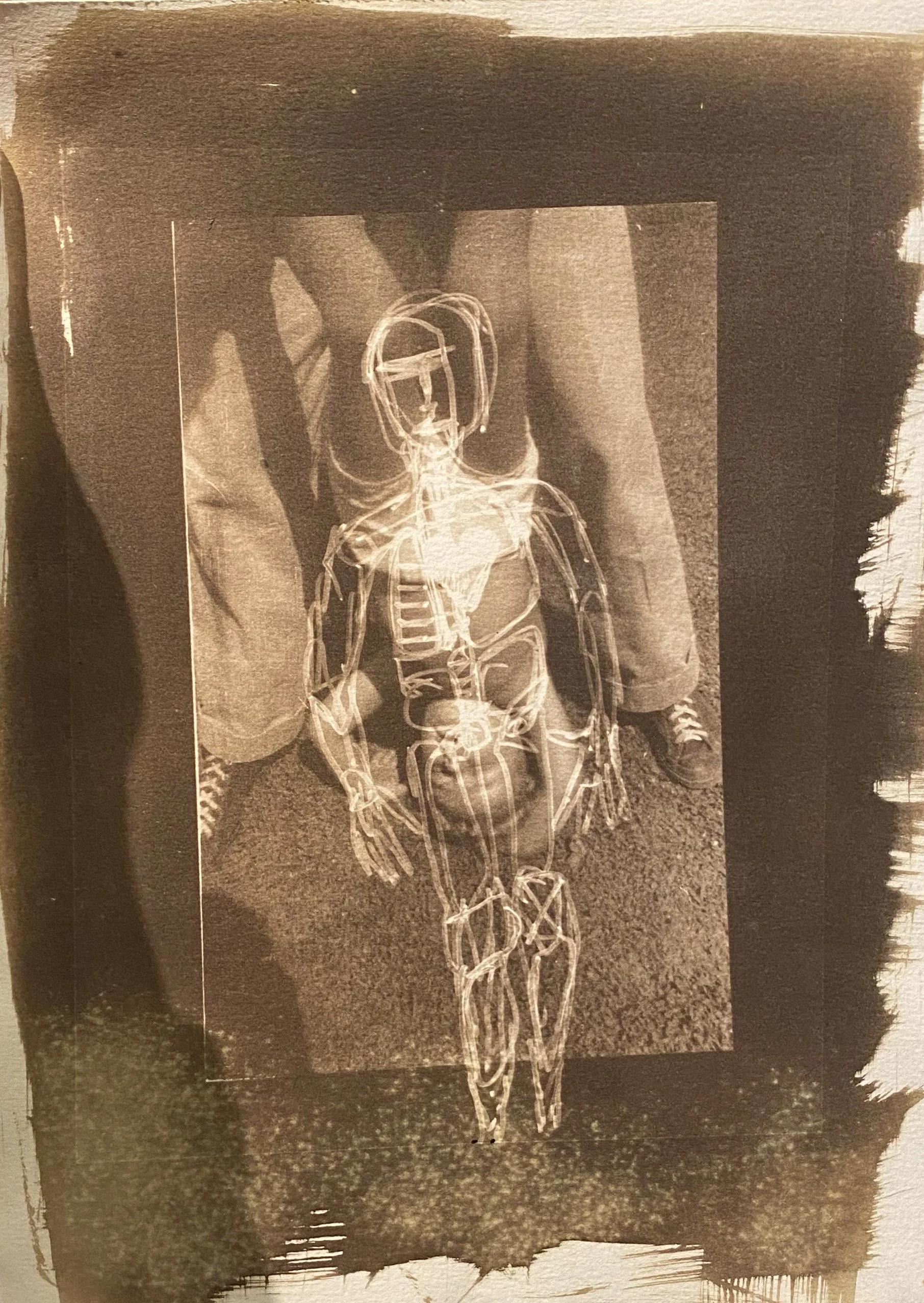 John W. Carlson - Drawing #113 (Skeleton Boy)