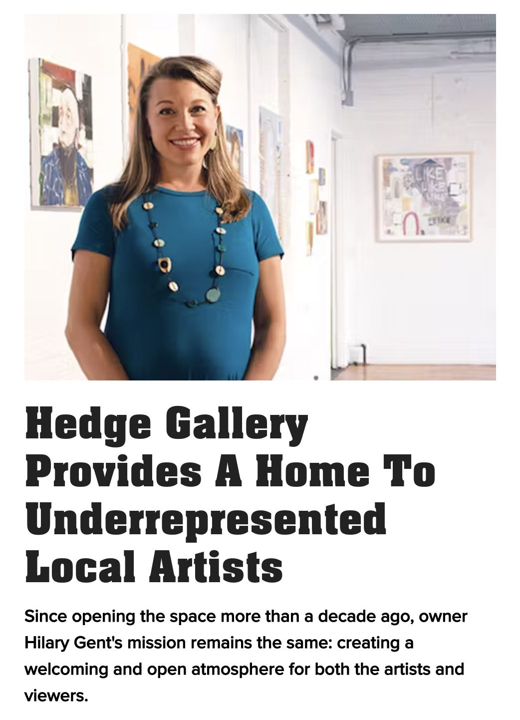 Cleveland Magazine | HEDGE Gallery Provides A Home To Underrepresented Artists
