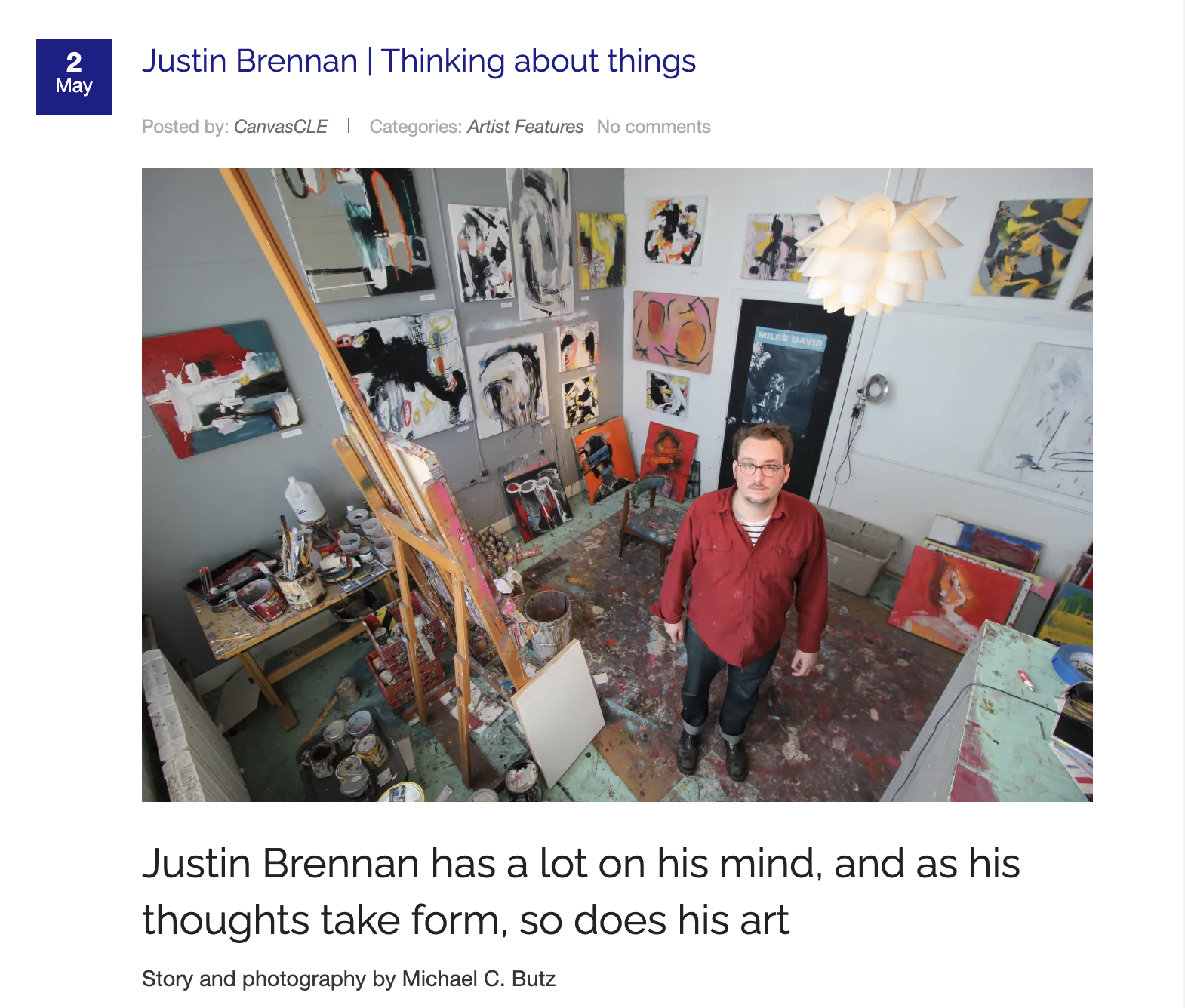 Canvas | Justin Brennan "Thinking About Things"