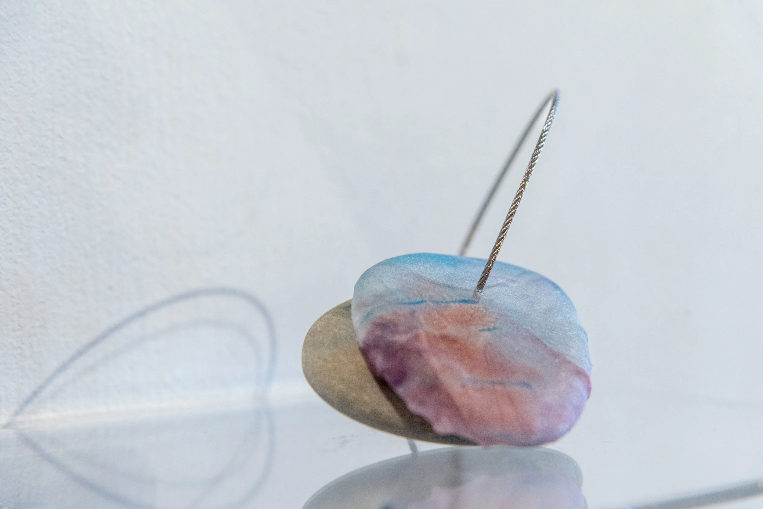 dyed silk, steel cable, rocks_2024_2.jpg