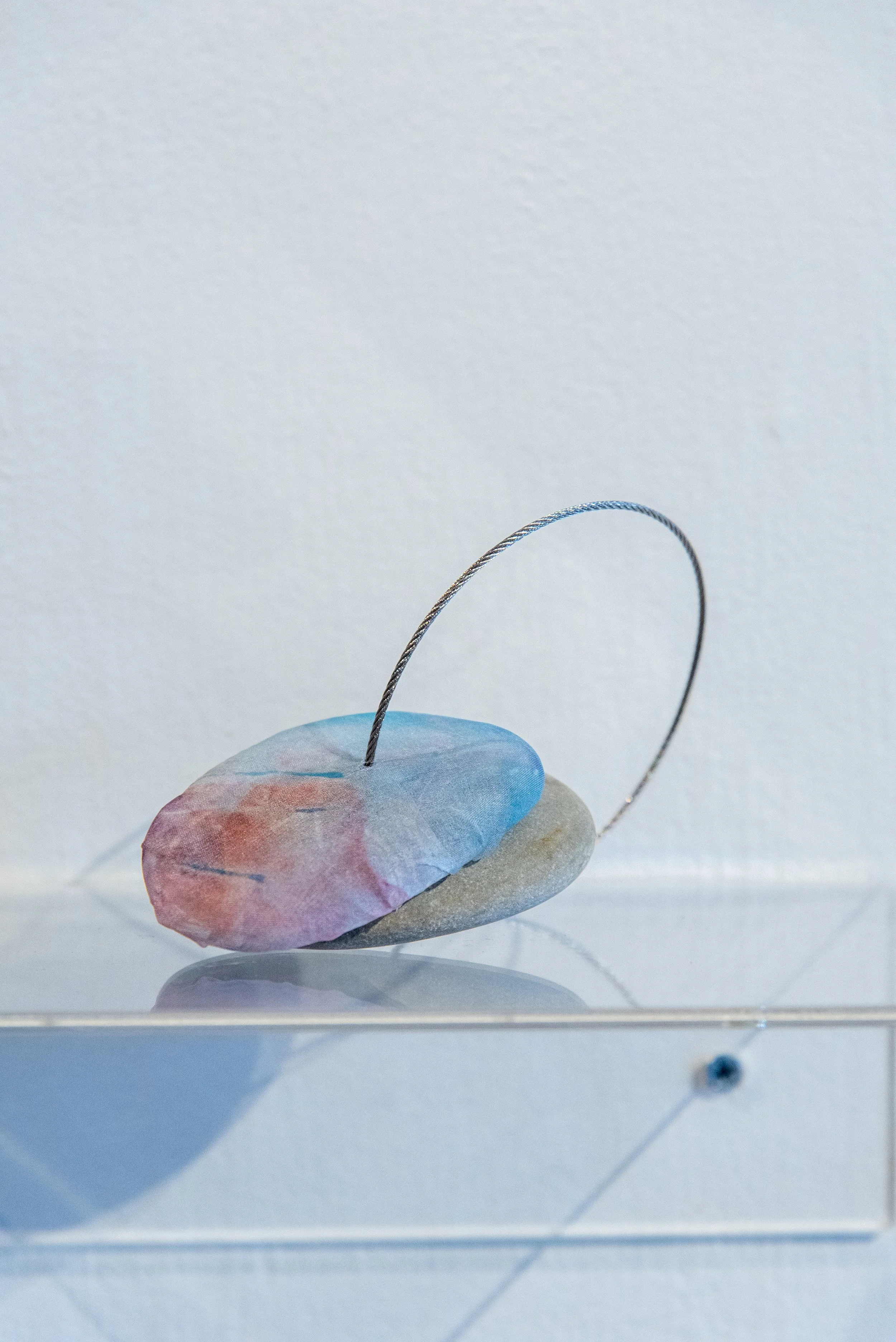 dyed silk, steel cable, rocks_2024_3.jpg