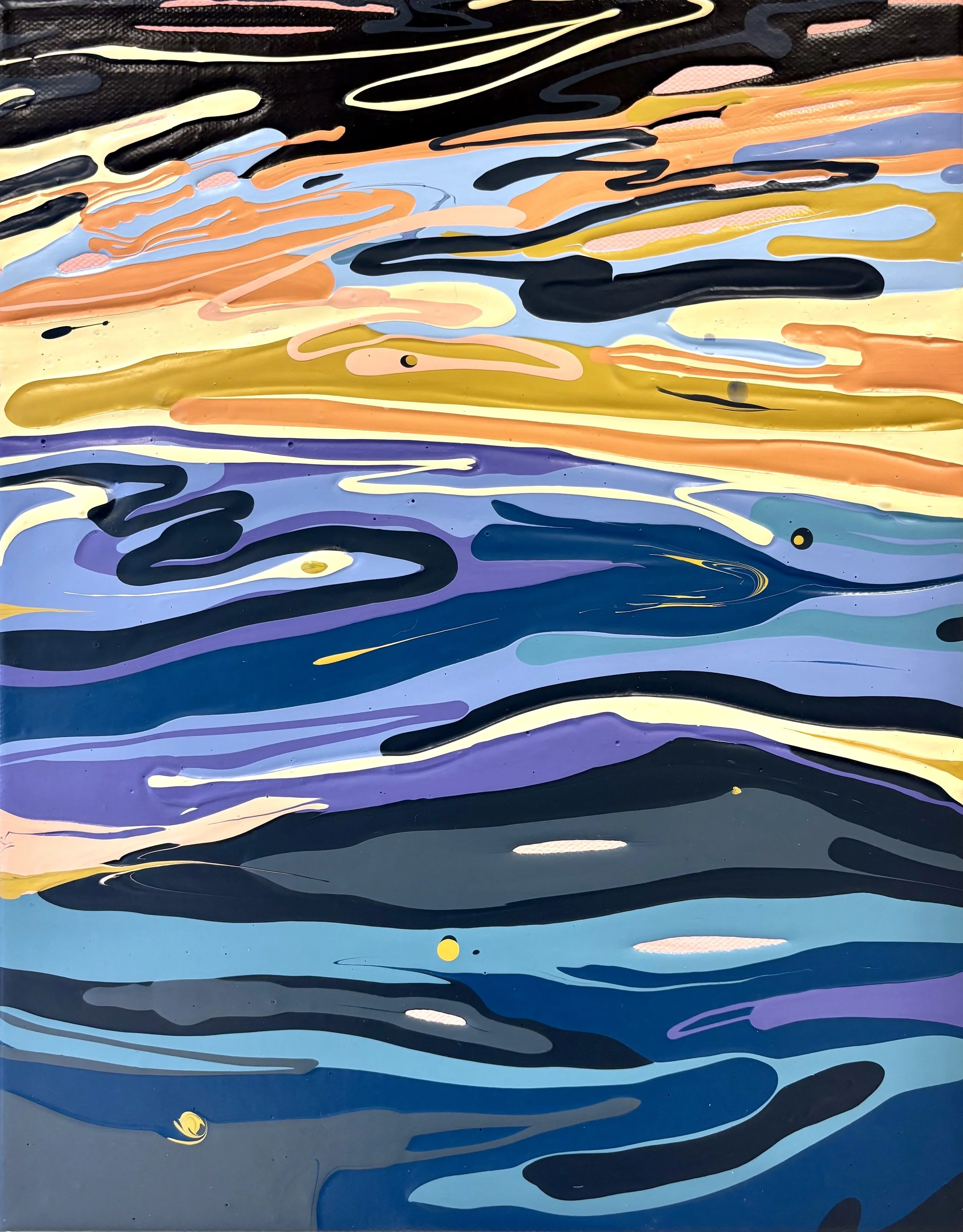 Hilary Gent - Riverside at Sunset