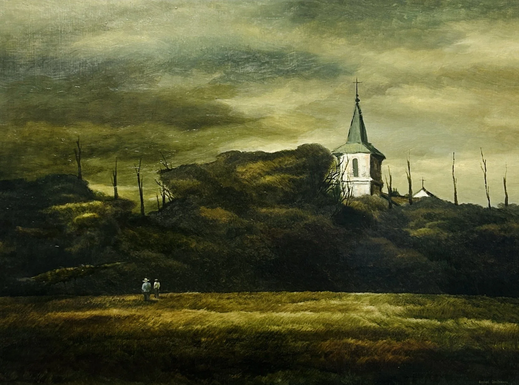 Raphael Gleitsmann (American, 1910–1995) - Midwest Autumn Landscape