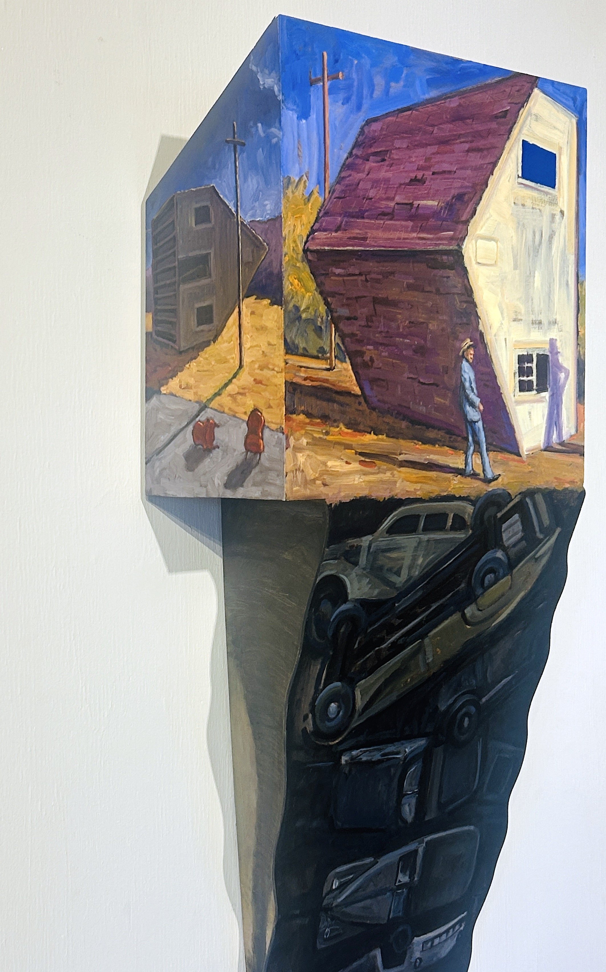 David King_Upside Down_Oil on wood construction_45"Lx18"W_2025_2.JPG