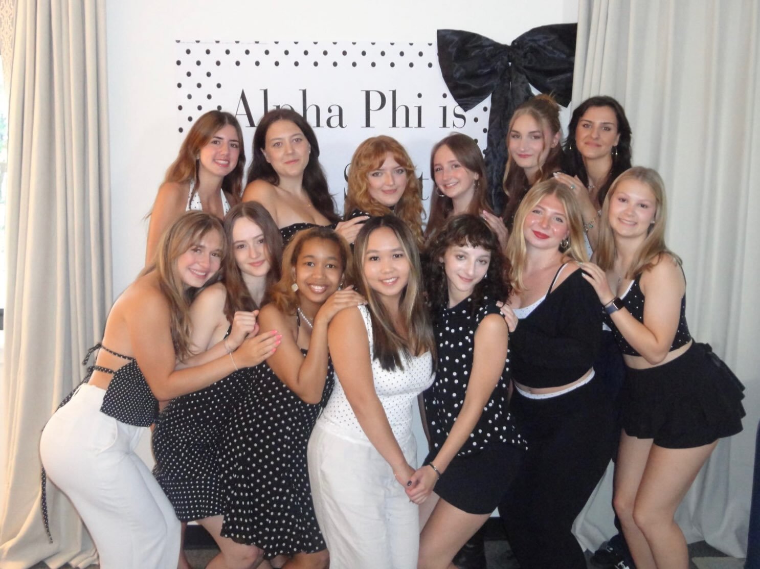 Alpha Phi is our favorite SPOT to be!

Spending Day 3 of Polish Week dressed up with the girls who make it home 🤍

#rpialphaphi #polishweek #polkadot