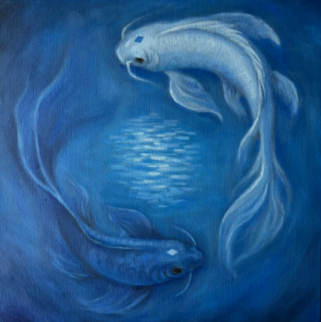   Tui &amp; La  — oil on canvas, 30 X 30 cm, December 2025. 