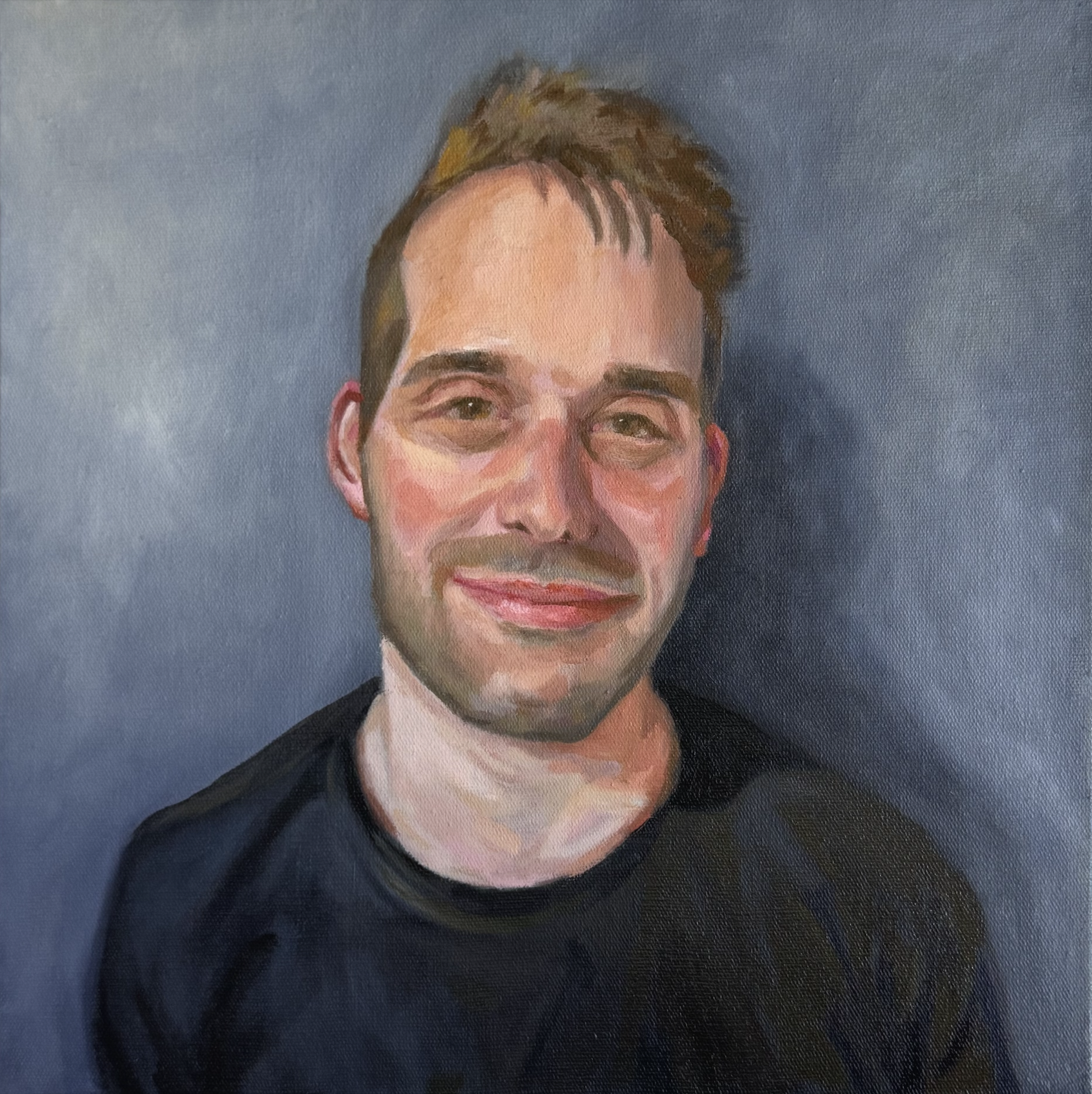   Antonio  — oil on canvas, 30 X 30 cm, 2023-6. 
