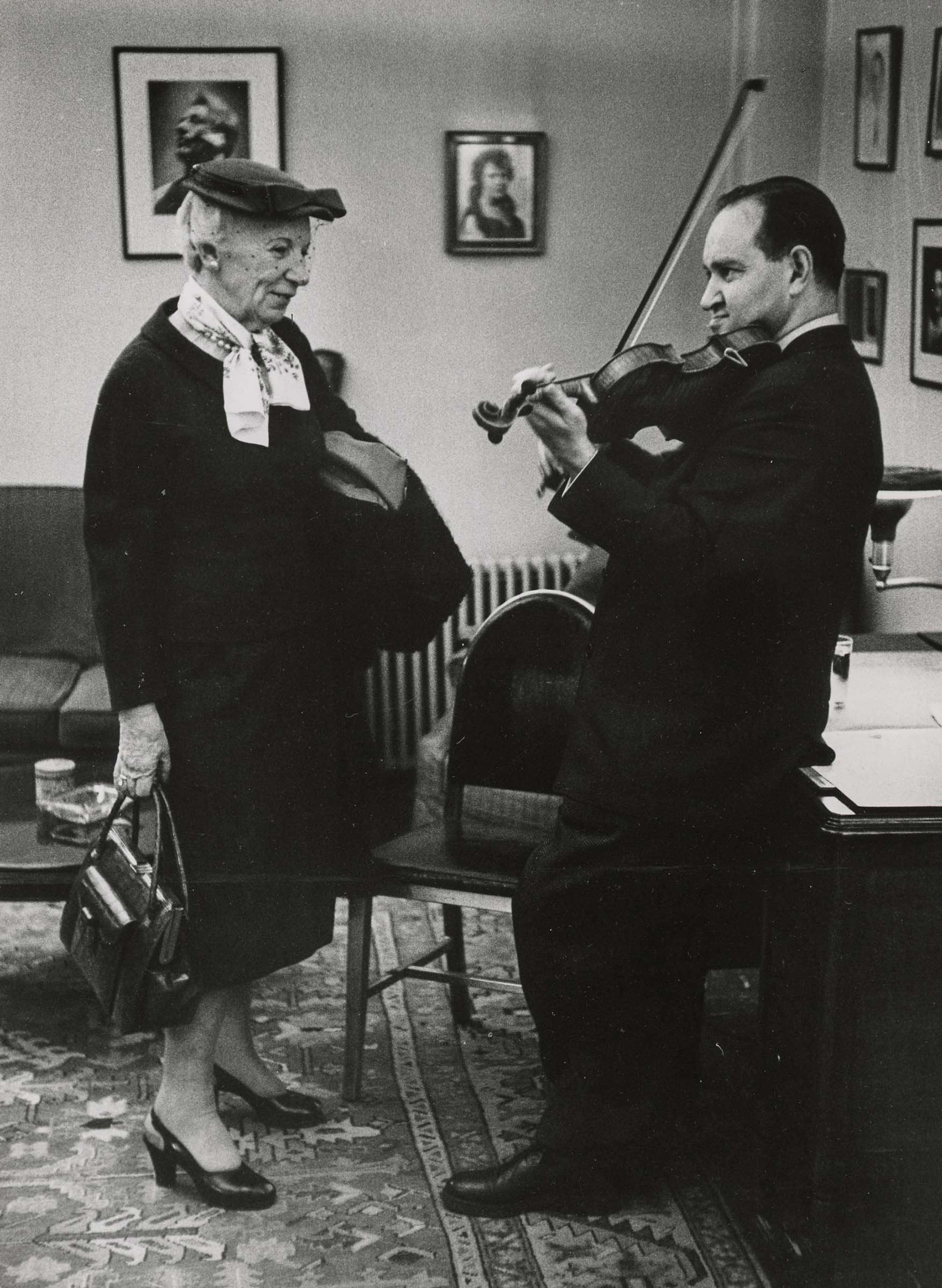 Lea Luboshutz and David Oistrakh