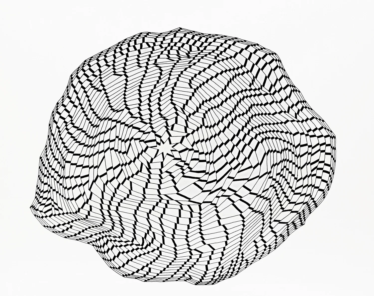 Checkmarks 2 , 2014 ink on paper 19 x 24 in (48.3 x 61 cm)