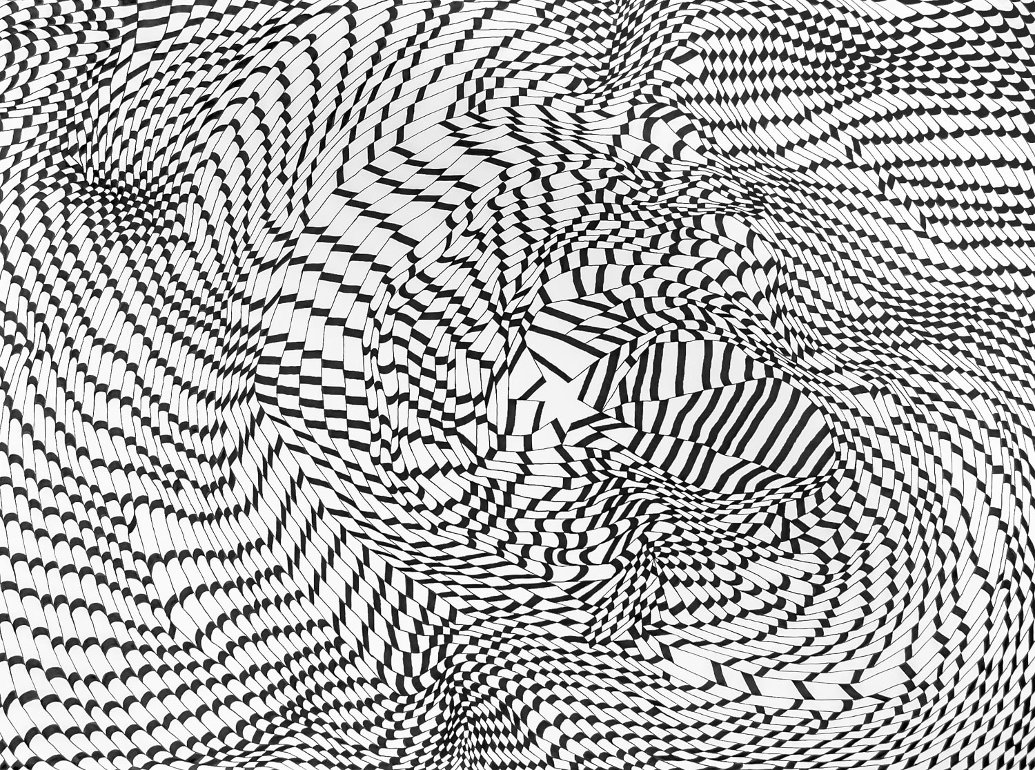 Checkmarks 3 , 2016 ink on paper 22 x 30 in (55.9 x 76.2 cm)