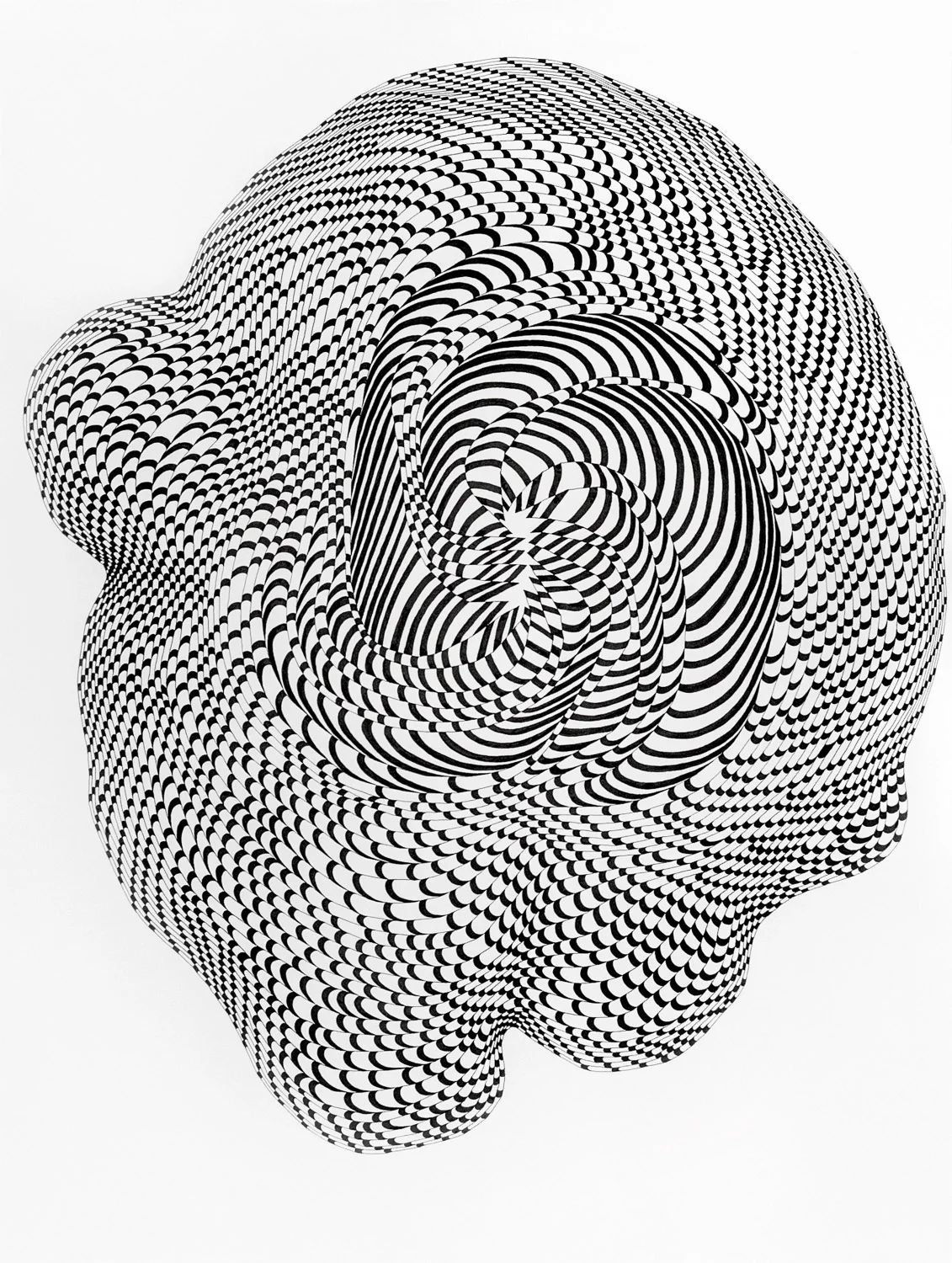Checkmarks 5 , 2016 ink on paper 40 x 30 in (102 x 76.2 cm)