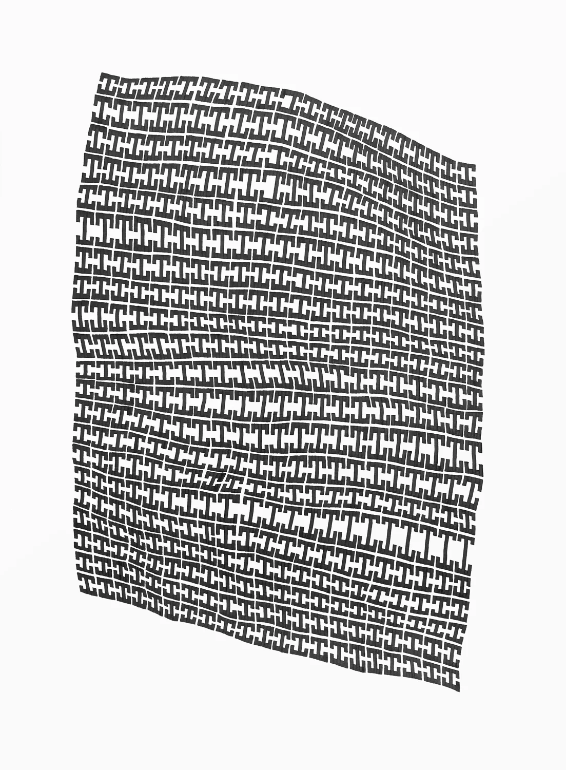 Is 1 , 2016 ink on 140 lb hot press watercolor paper 30 x 22 in (76.2 x 55.9 cm)