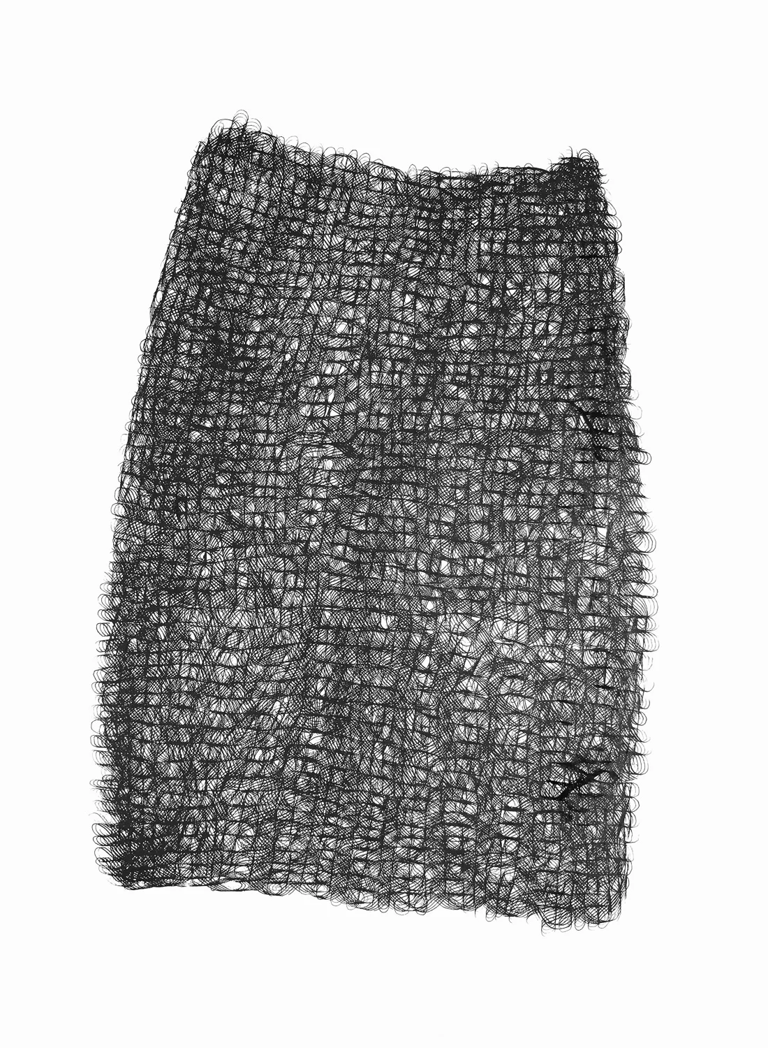 Figure 8s 2 , 2017 sumi ink on 140 lb cold press watercolor paper 30 x 22 in (76.2 x 55.9 cm)