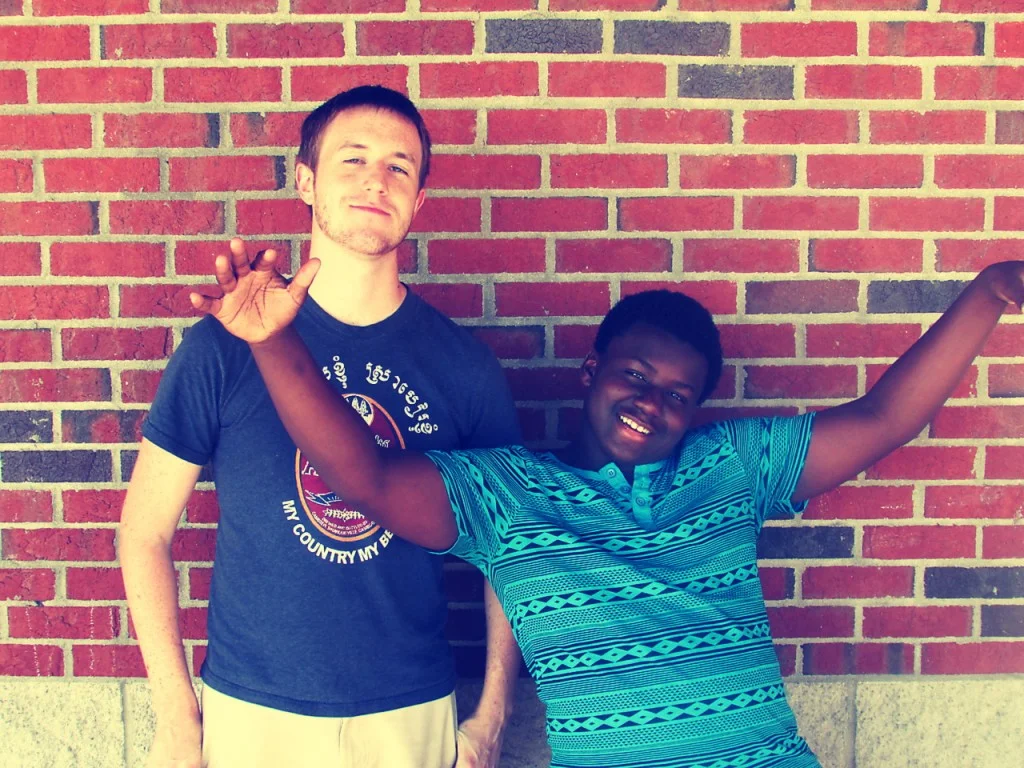Nyel and his mentor, Sam