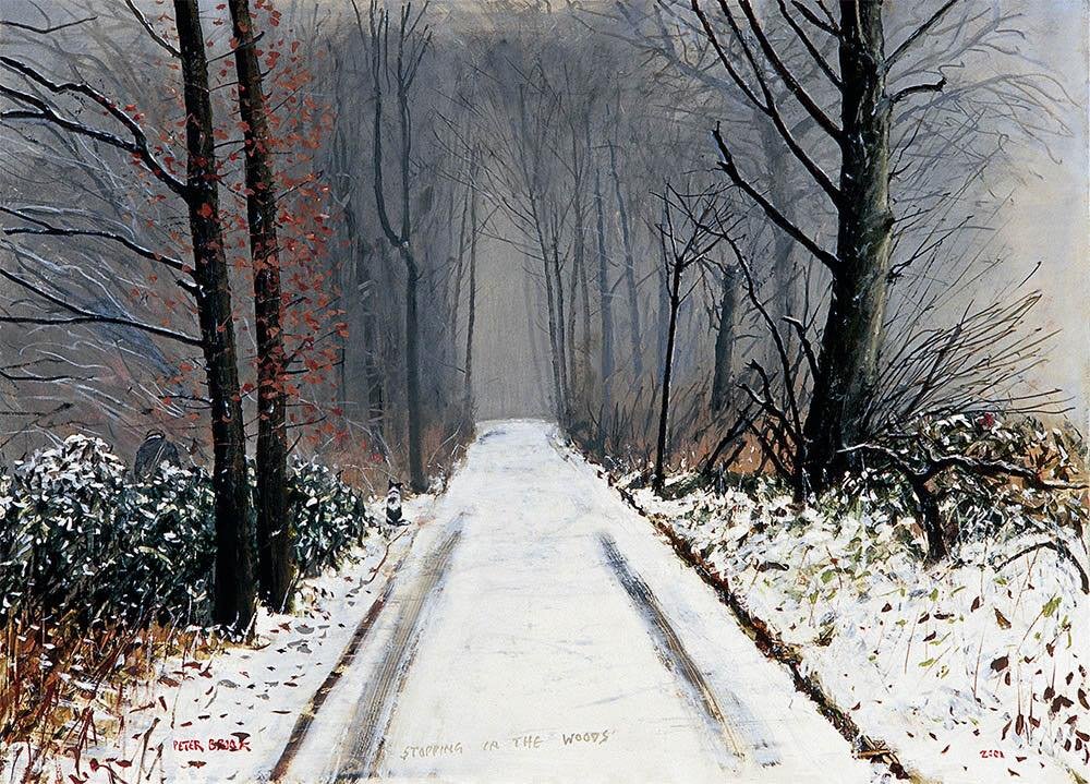 &lsquo;Stopping in the woods&rsquo; by Peter Brook RBA 

This is the largest Peter Brook estate approved print that we stock. The perfect size for a big wall in need of a refresh and to fully appreciate Peter&rsquo;s brilliance&hellip;